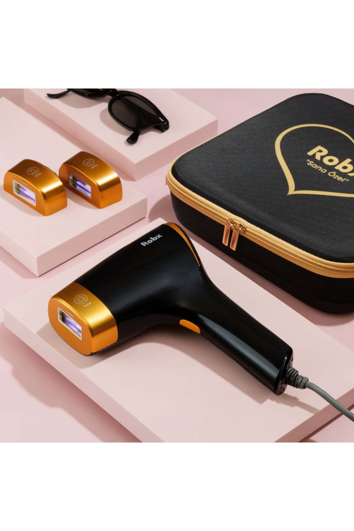 ROBX A05 Ipl 3 Milyon Atım Akıllı Cilt Tanıma Ultra Seri Atım 3 Başlık Vücut Yüz Bikini Bay&bayan Cihazı