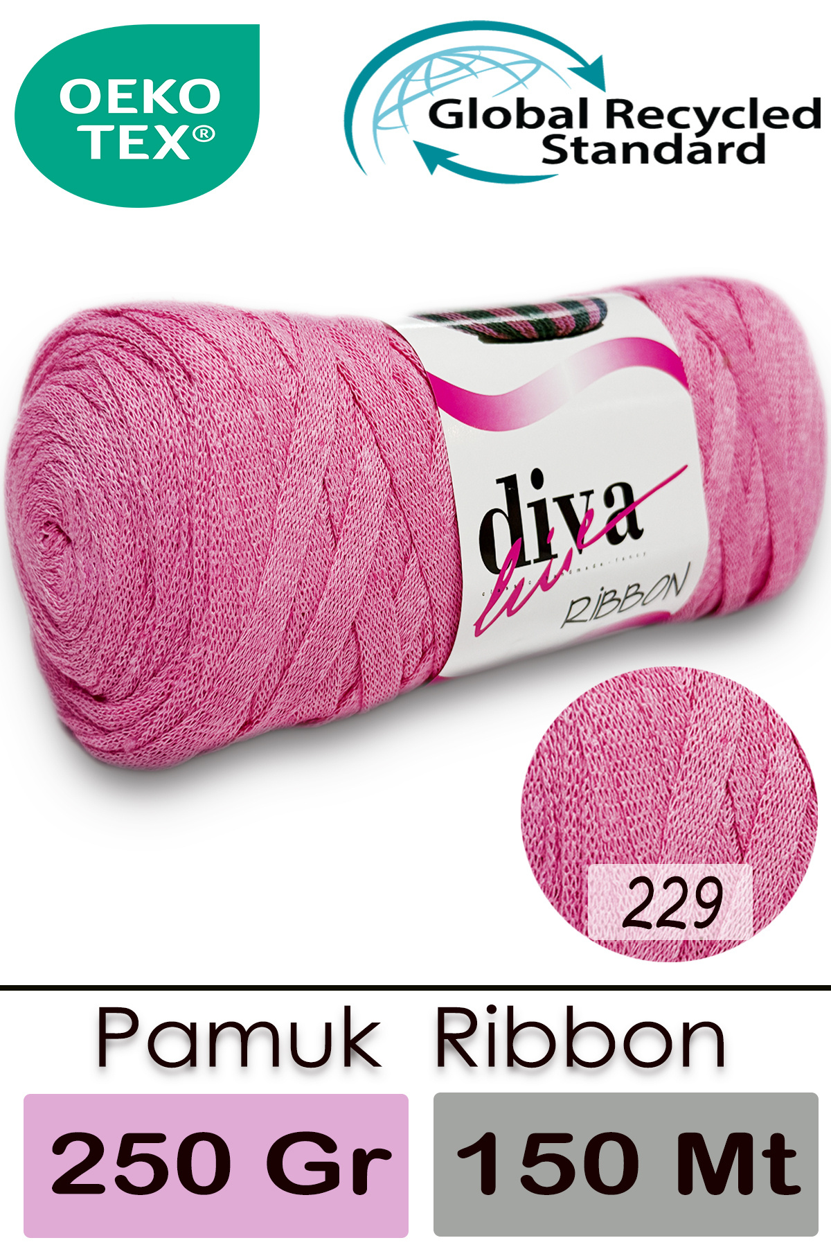 Diva Ribbon 229 Pink
