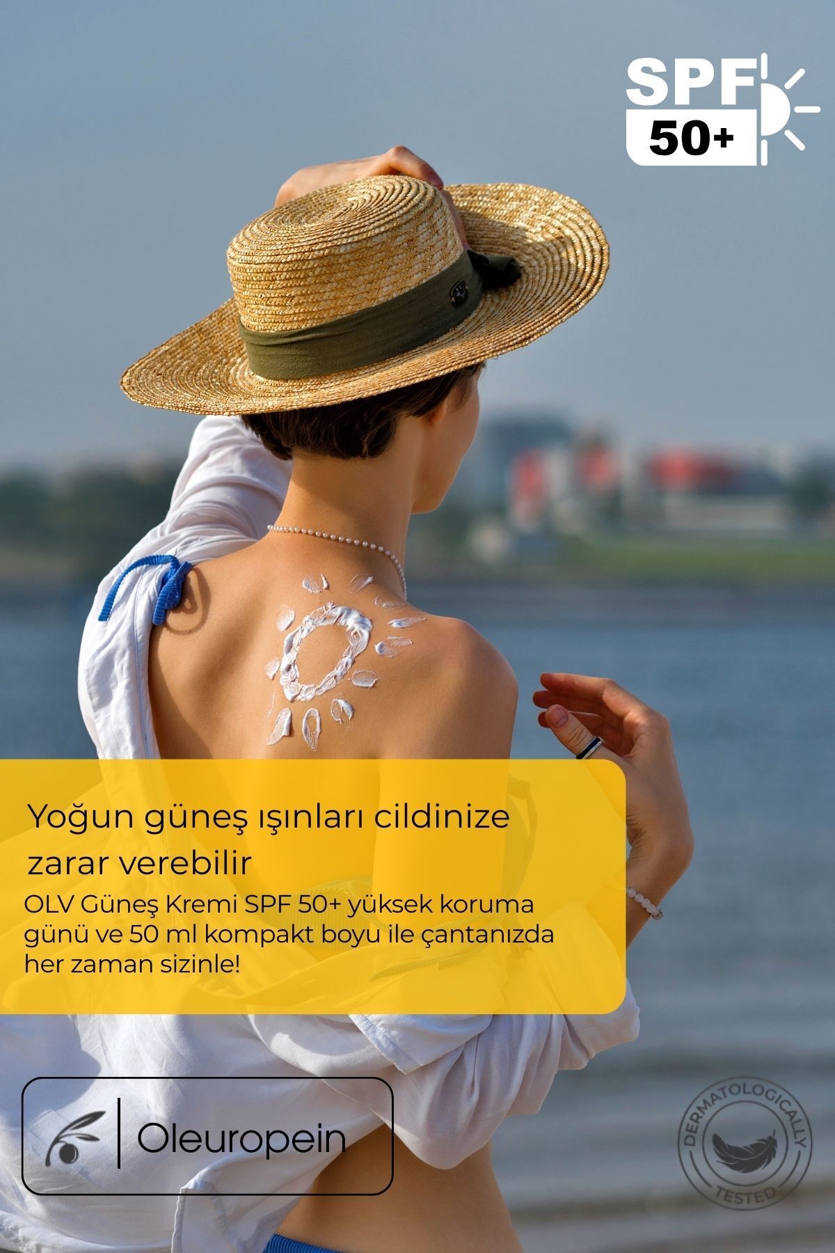 Spf 50 Yaşlanma Karşıtı Leke Karşıtı Güneş Kremi 50 ml — OLV002 — تصویر 6 از 8