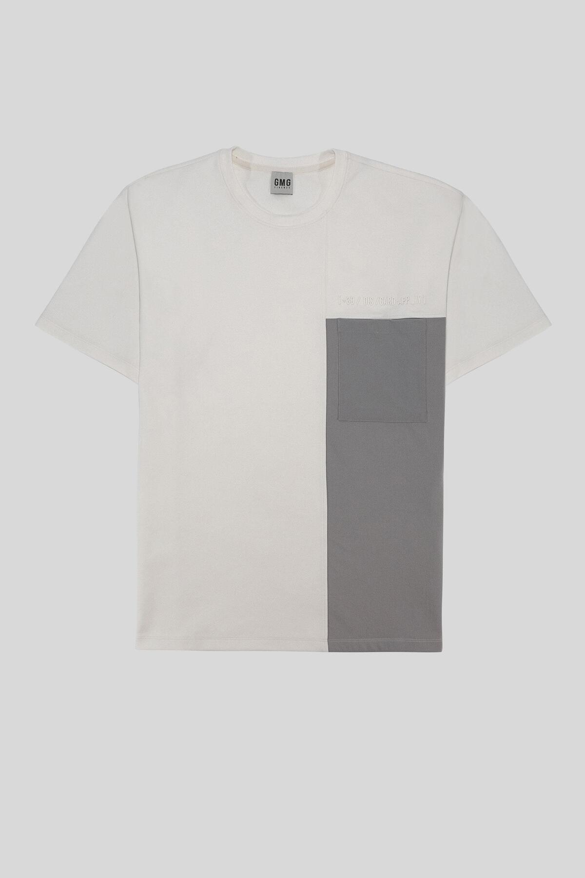 GMG FIRENZE Bisiklet Yaka Cep Detaylı Oversize Erkek T-shirt 4