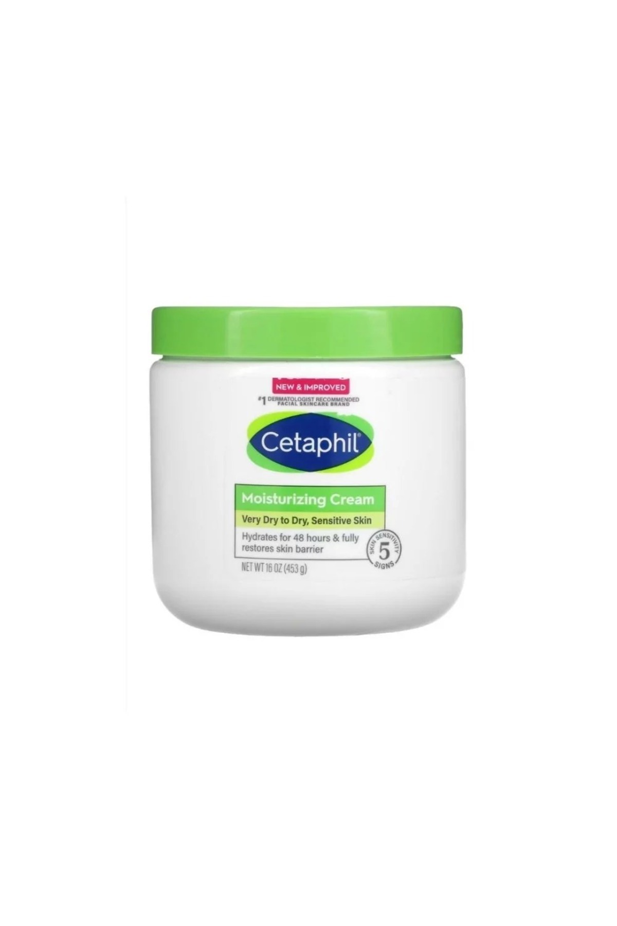 Cetaphil كريم مرطب للبشرة الجافة والحساسة جدًا أبيض 453 جرام