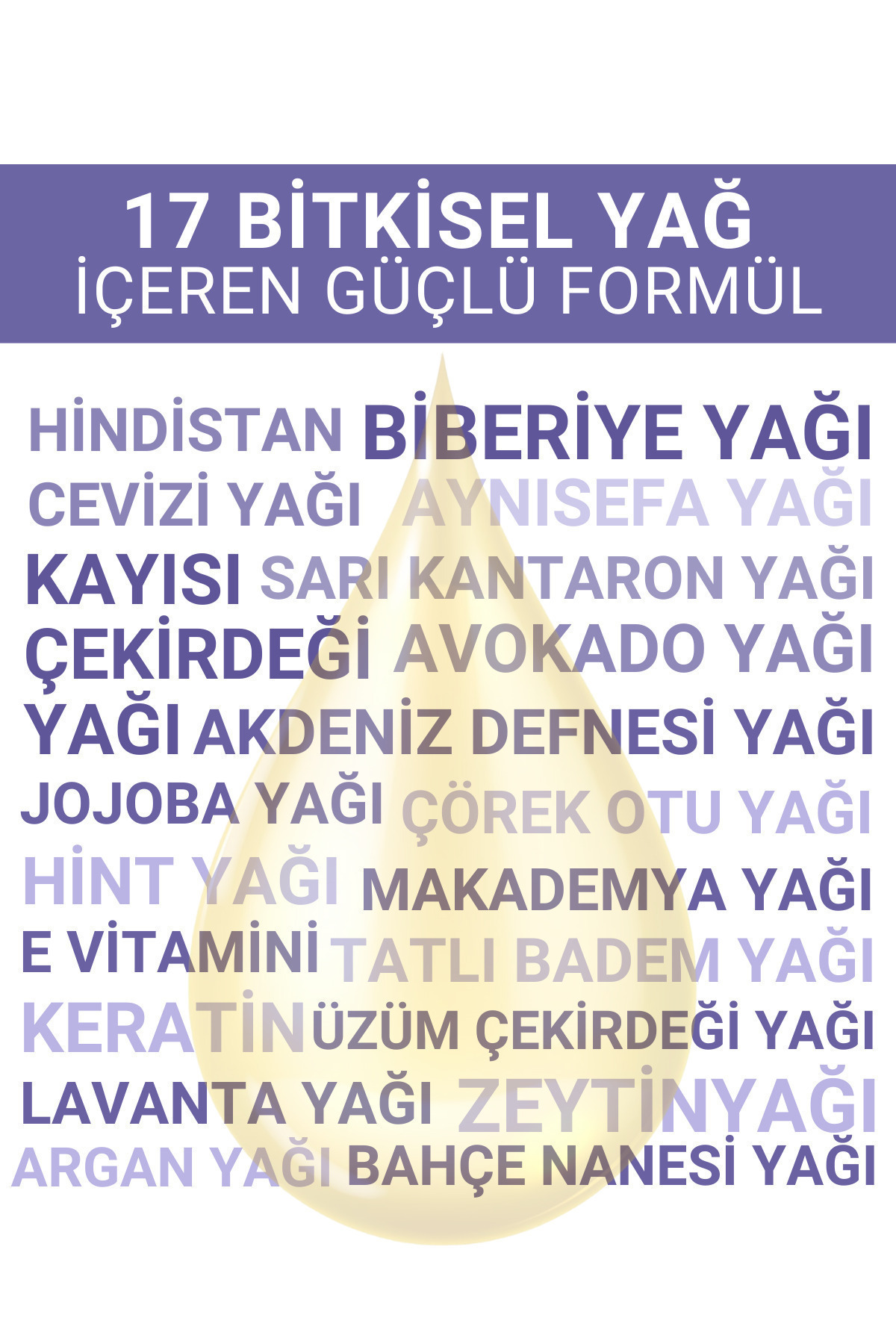 Mucizevi Yağ 8 Etki 1 Arada 17 Farklı Doğal Yağ İçerikli %100 Bitkisel Saç Bakım Kompleksi 100ML — 116 04 006 — تصویر 4 از 8