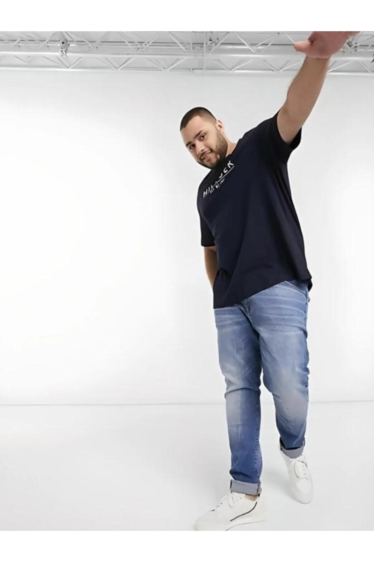 تامی هیلفیگر تی‌شرت معمولی طرح لوگو از جنس پنبه ارگانیک مخصوص یونی‌سکس