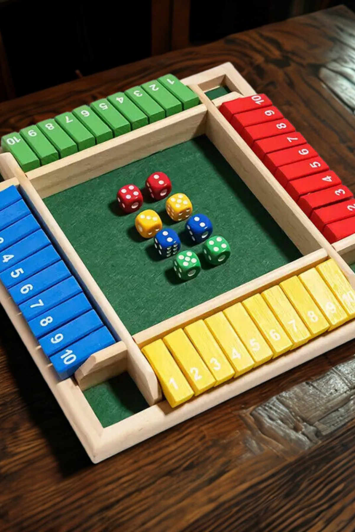 Al Ver Gülüm Ahşap Kapama Oyunu | Shut The Box Klasik | Aile Boyu Matematik ve Strateji Zeka Oyunu