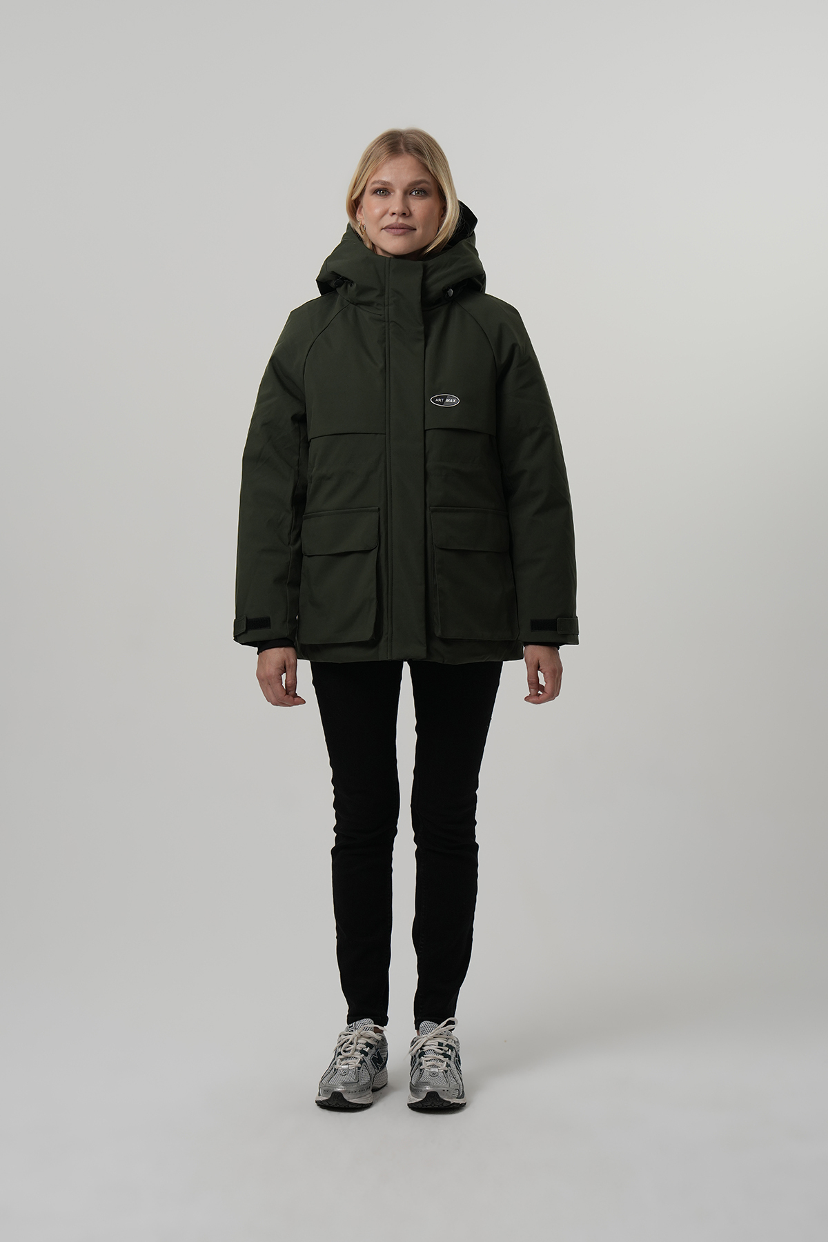 PIQUE  Kadin Mont Kapüşonlu Su itici Rüzgar Geçirmez Kadın Kaban - Görsel 6