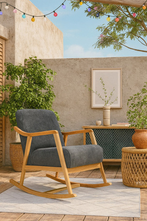 Zem Rock Bohem Sallanır Berjer, Gri