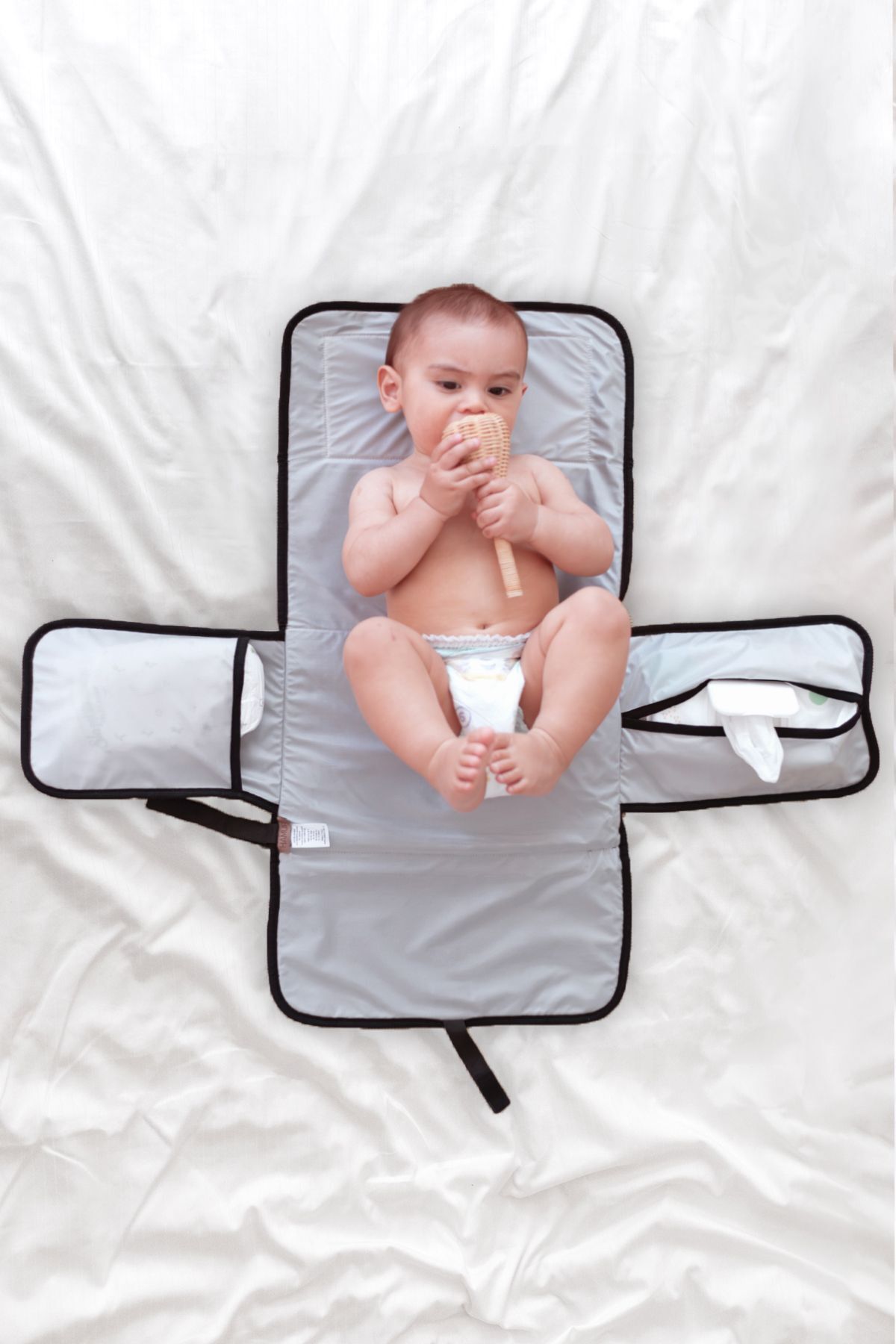 HAMUR Bebek Alt Açma Bakım Çantası Organizerli Anne Bebek Yenidoğan Değiştirme Minderi Bb-504 fotoğrafı 2 (önizleme)