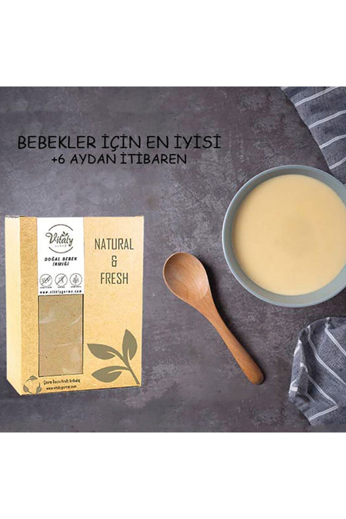 Vitaly Gurme Doğal Bebek İrmiği 500 g + Pirinç Unu 500 g Seti – Katkısız Ek Gıda, Taş Değirmen fotoğrafı 2 (önizleme)