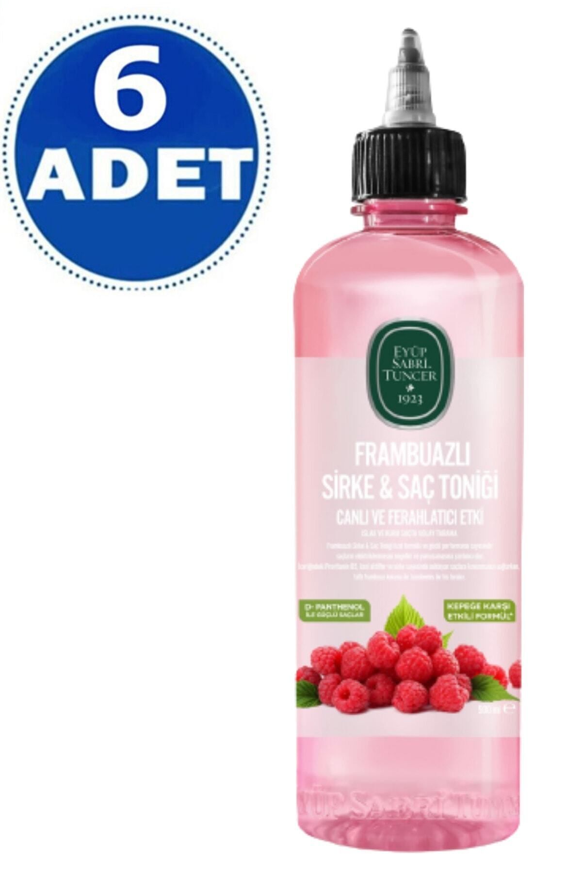 Frambuazlı Sirke & Saç Toniği 500 ml x6 Adet — eyüp sabri saç toniği 500 6 — تصویر 3 از 4