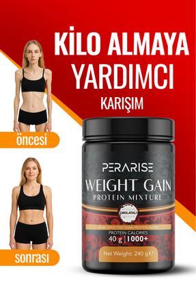 PeraRise İştah açıcı kilo almaya yardımcı Besin Destekleyici Muz Kakao Aromal...