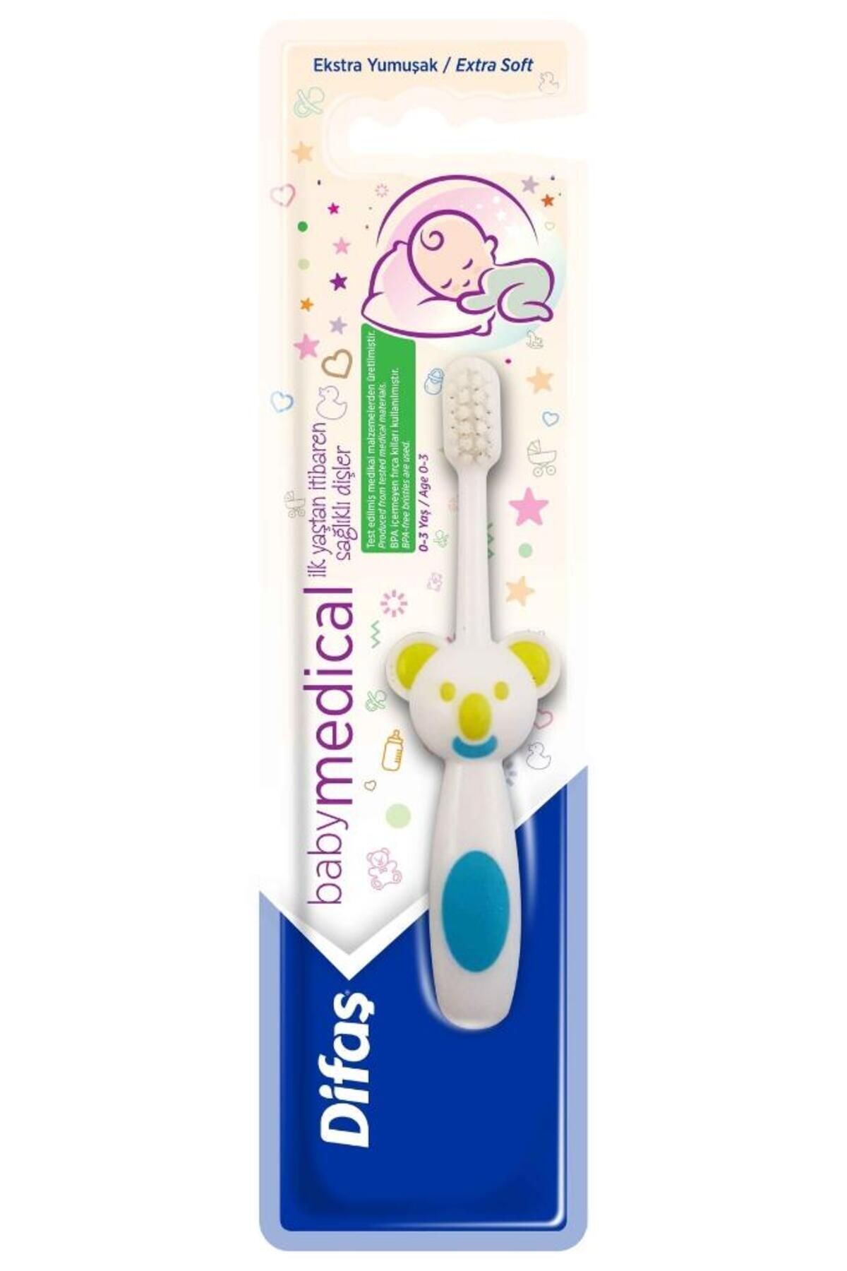 Difaş Babymed Bebek Diş Fırçası Tekli fotoğrafı 2 (önizleme)
