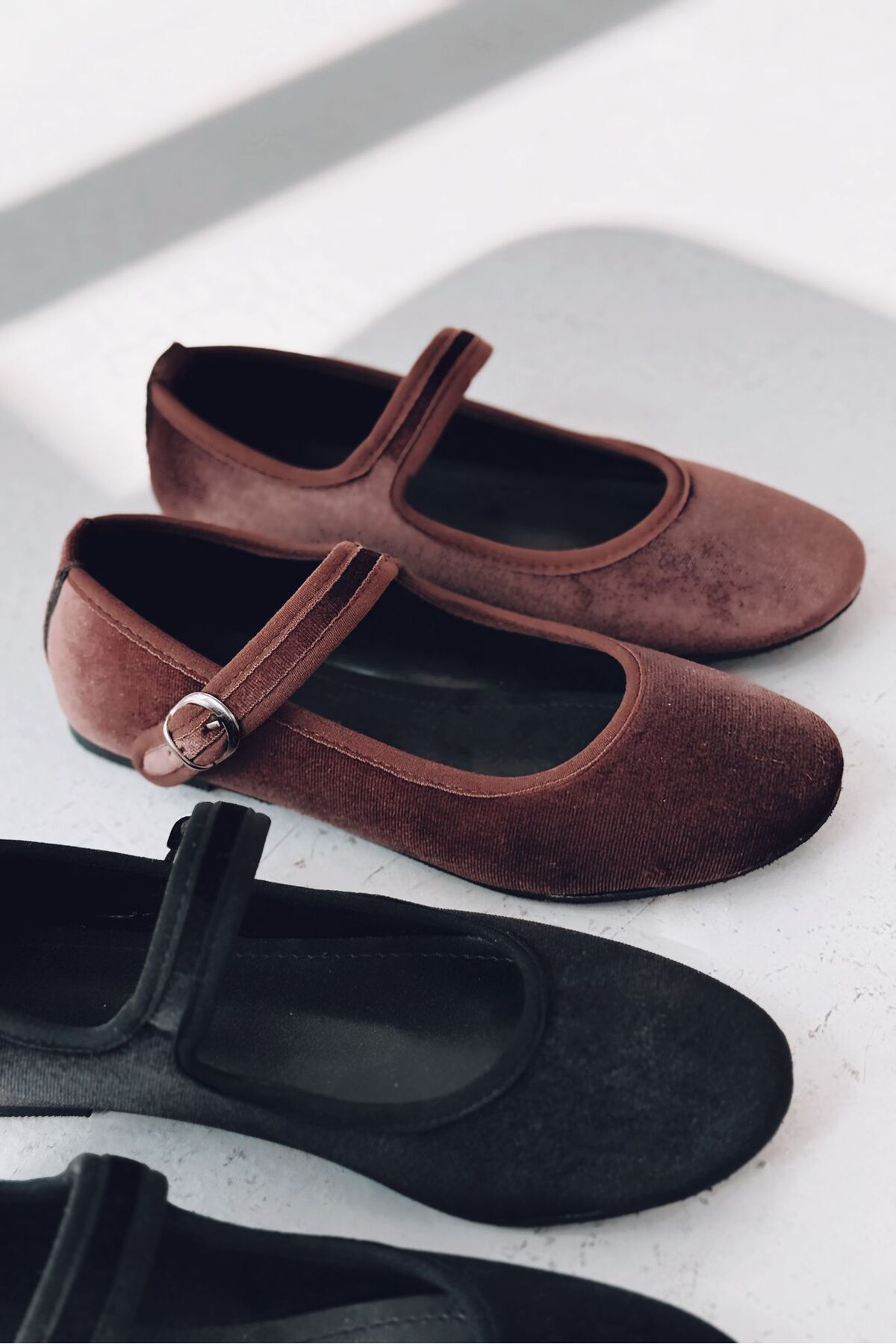 I Love Shoes Vosinta Kadife Mary Jane Babet Acıkahve görsel 2