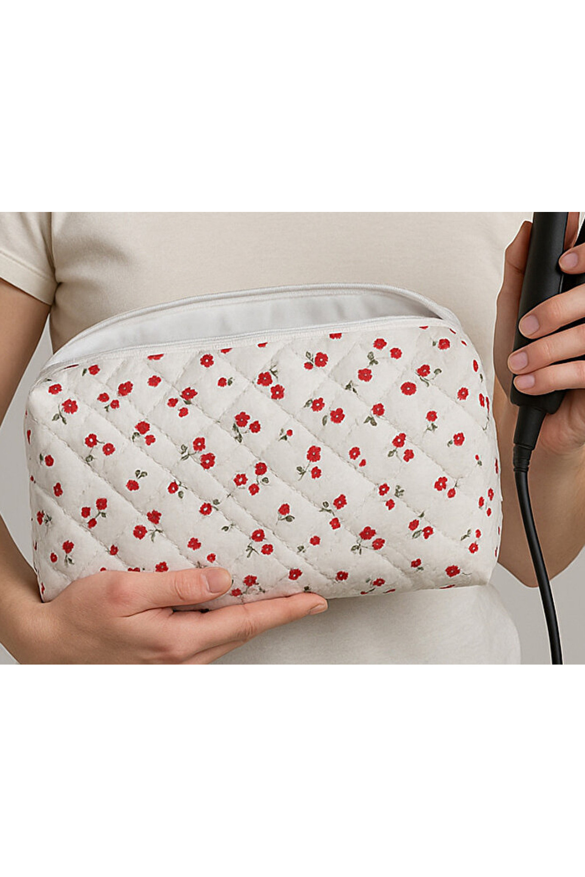 ENS PLASTİK Dyson Tüm Parçalar Için Uyumlu Çanta Düzleştirici Ve Saç Maşası Çantası Lale