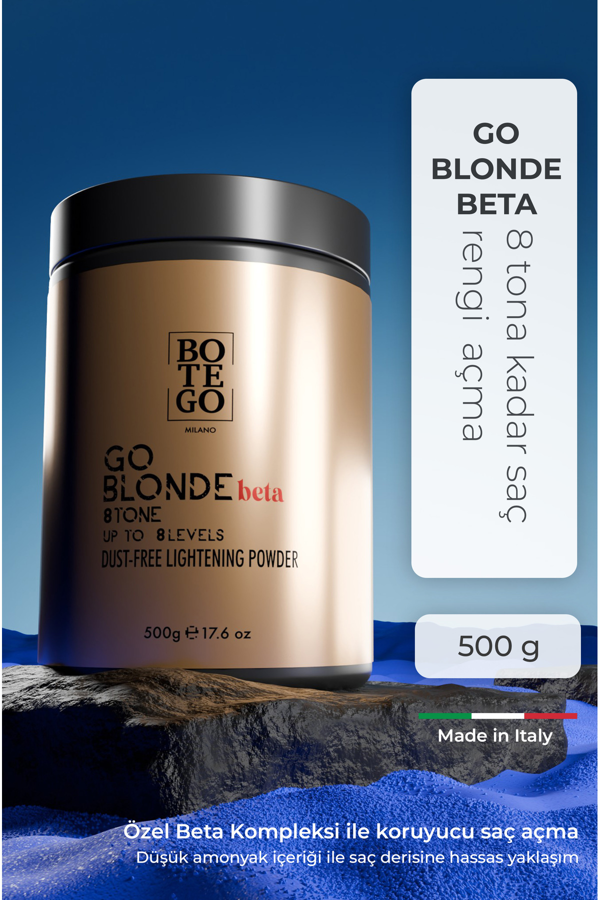 botegohair Go Blonde Beta Toz Saç Açıcı 500 ml