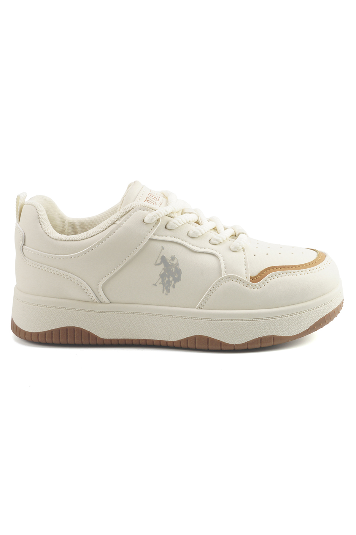 U.S. Polo Assn. Women's Beige Low-Top Sneakers - Style that Moves, Comfort th...