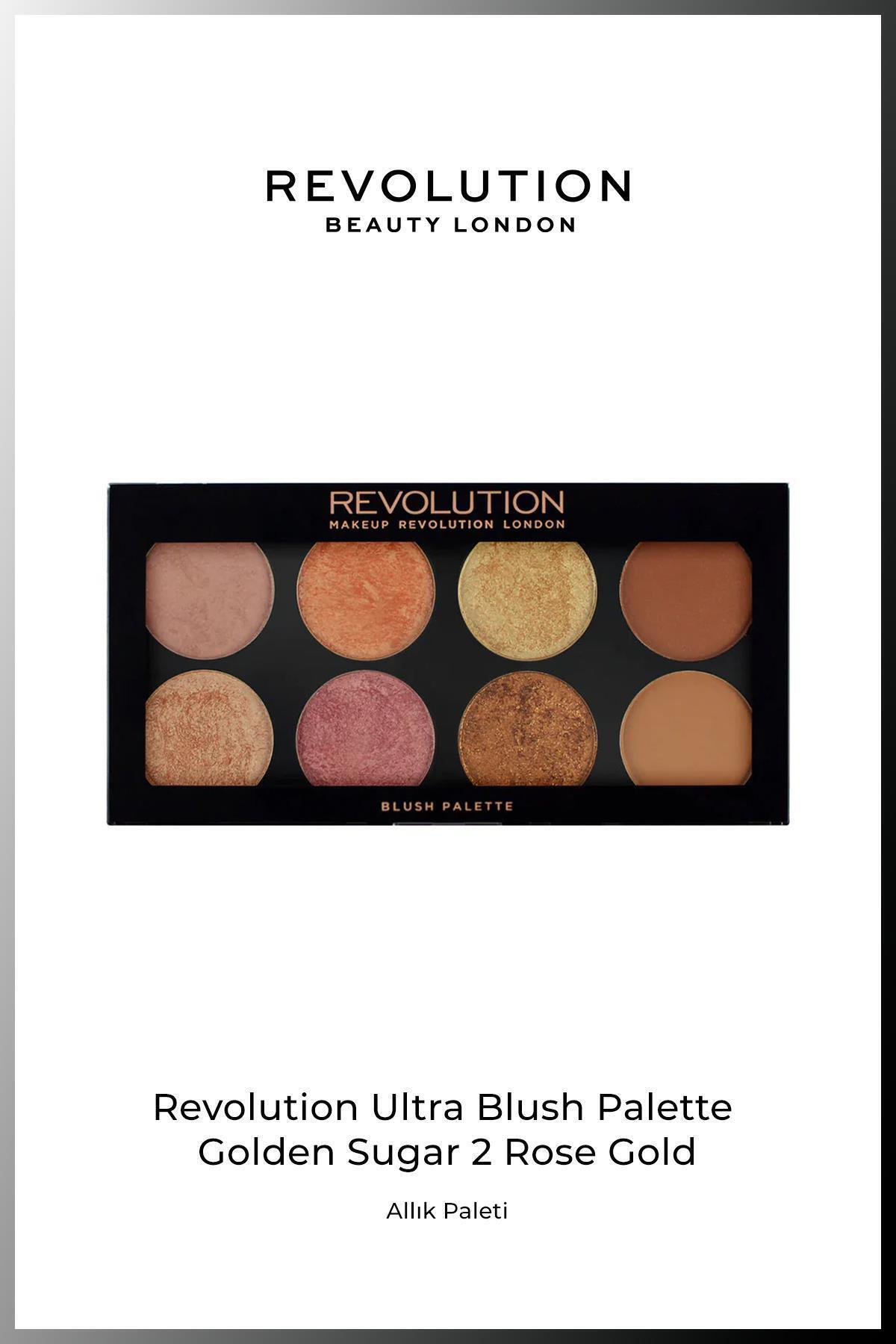 Revolution Ultra Blush Palette Golden Sugar 2 Rose Gold