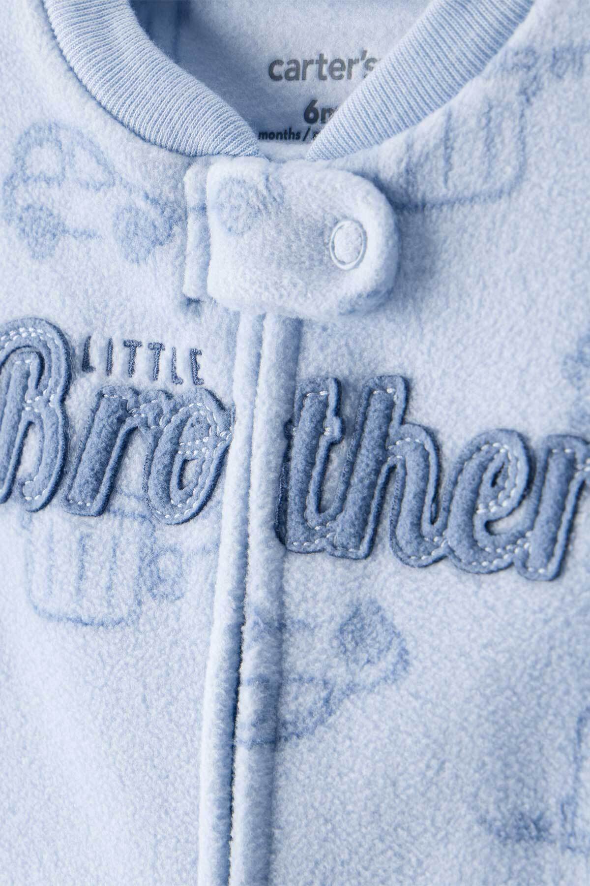 Carter's Erkek Bebek Mavi Polar Tulum fotoğrafı 2 (önizleme)