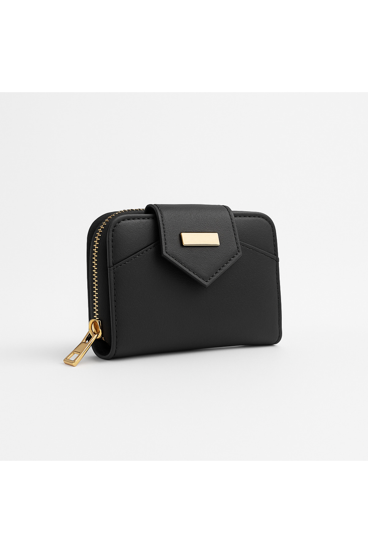 UCCELLO Zippered Multi-Compartment Card Holder and Coin Wallet-Look Women's Wallet