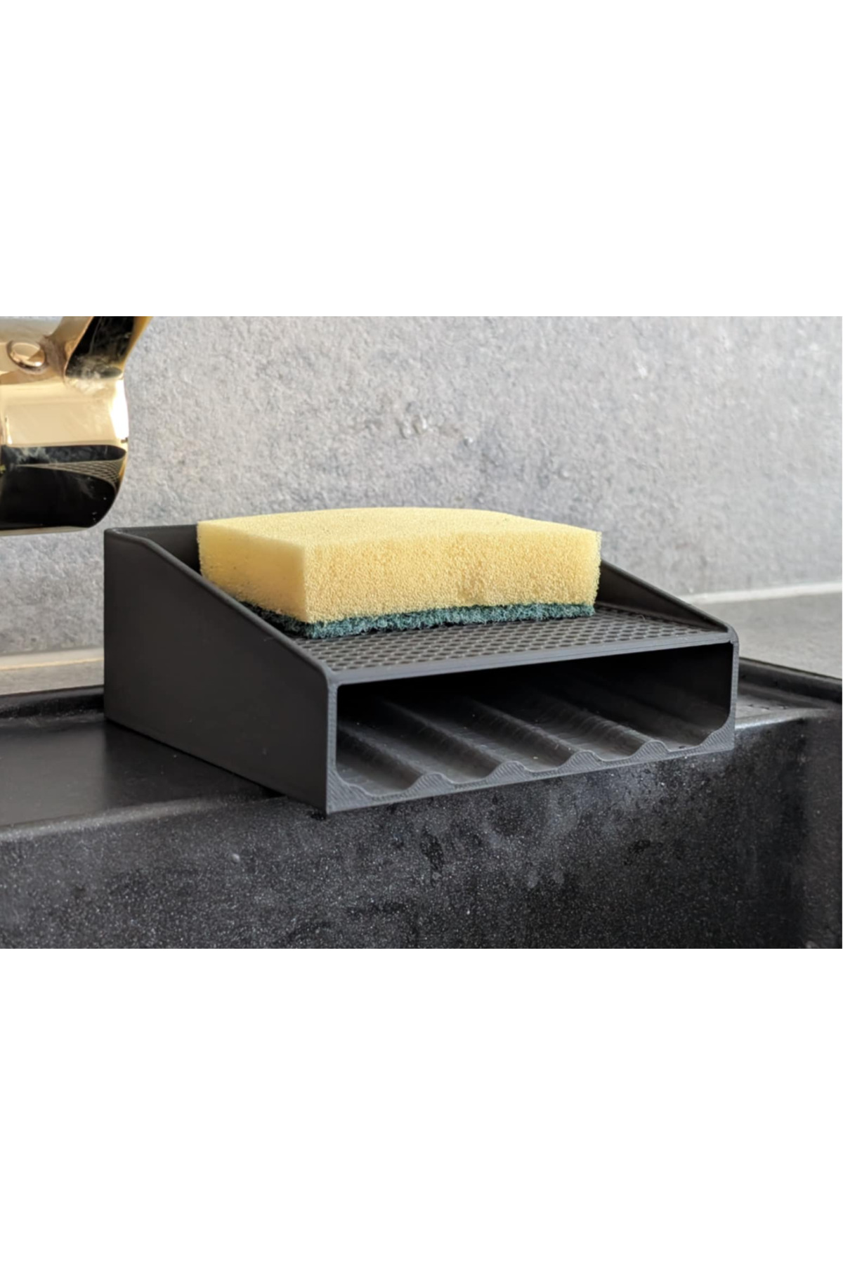 : Mutfak Sünger ve Fırça Tutucu – 3D Baskı Dekoratif Organizer