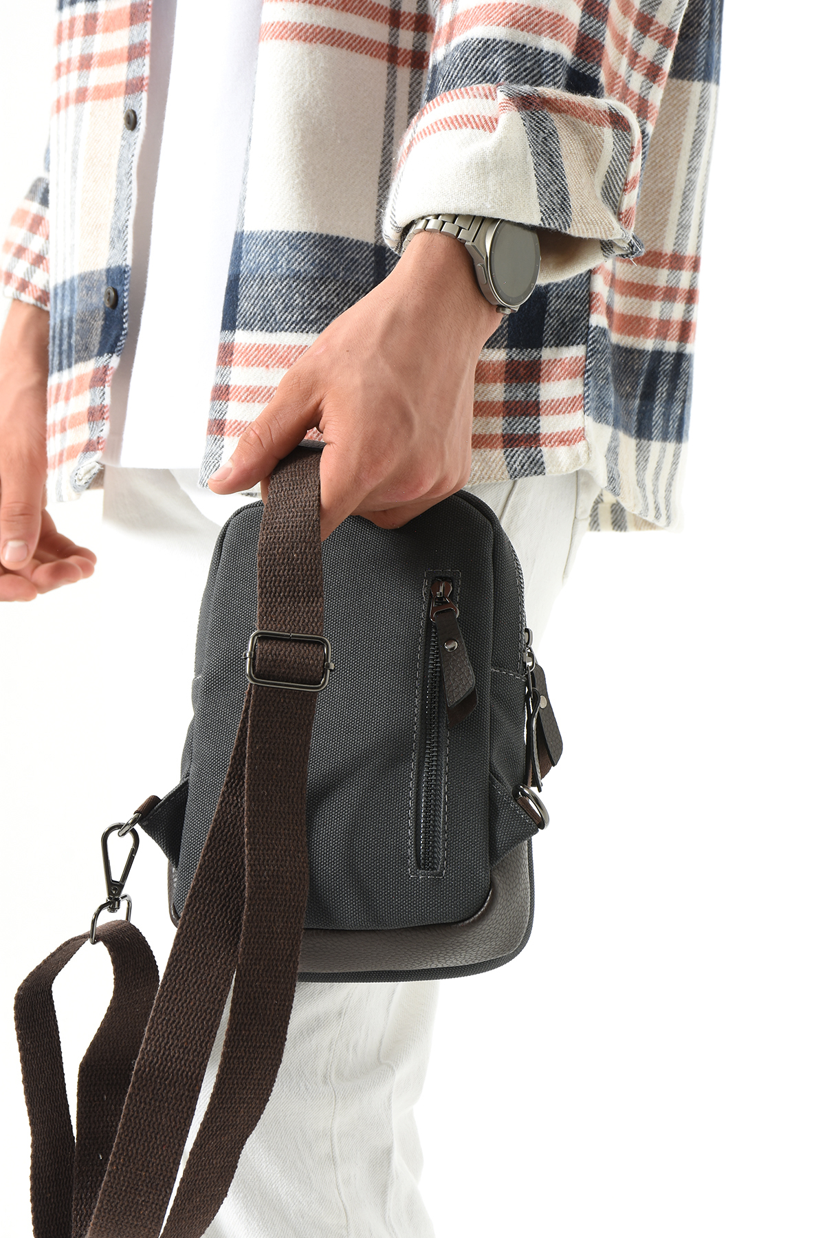 M 416 Kanvas Bodybag Omuz Çantası