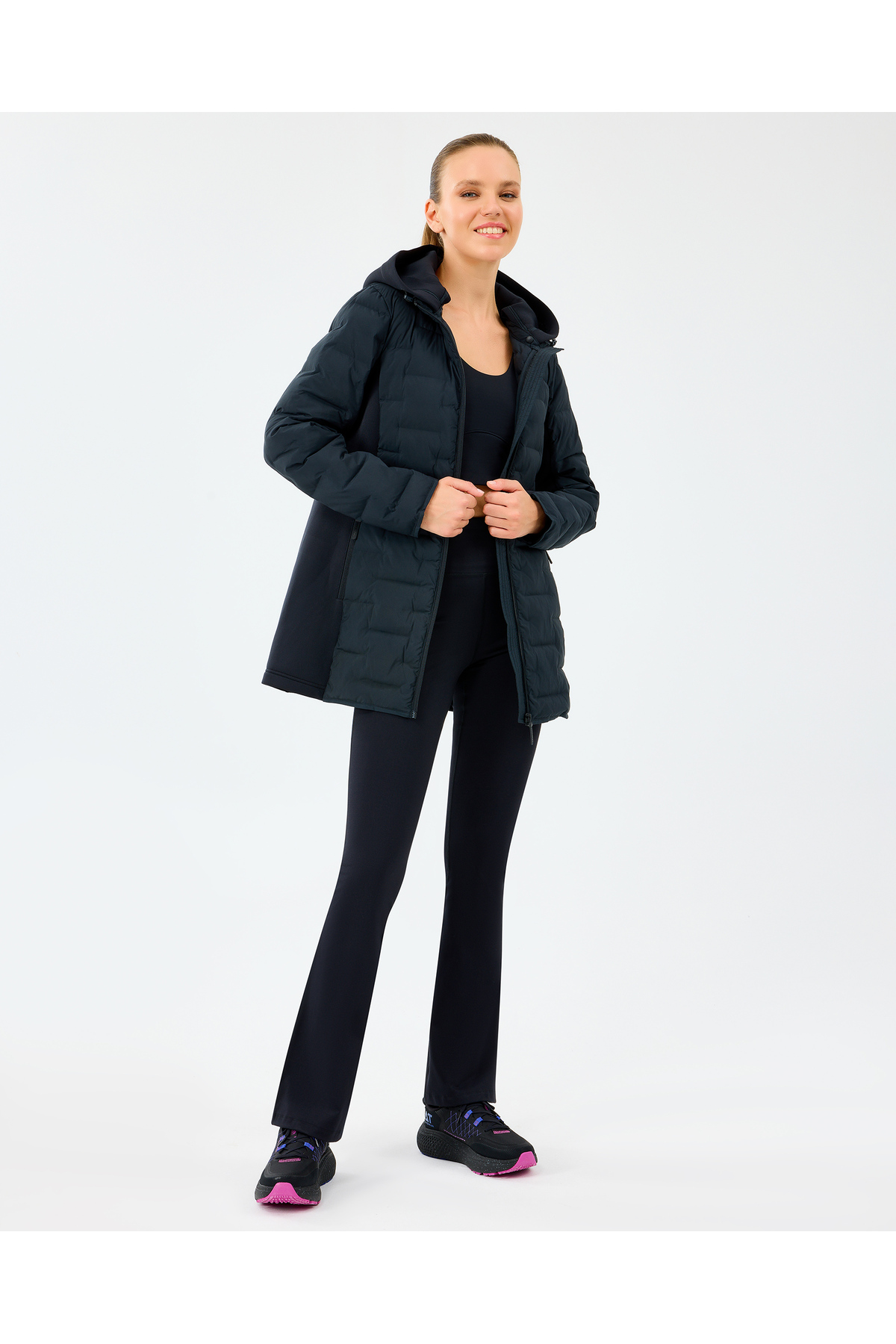 Skechers  W Full Zip Jacket Kadın Siyah Mont S242060-3817 - Görsel 7