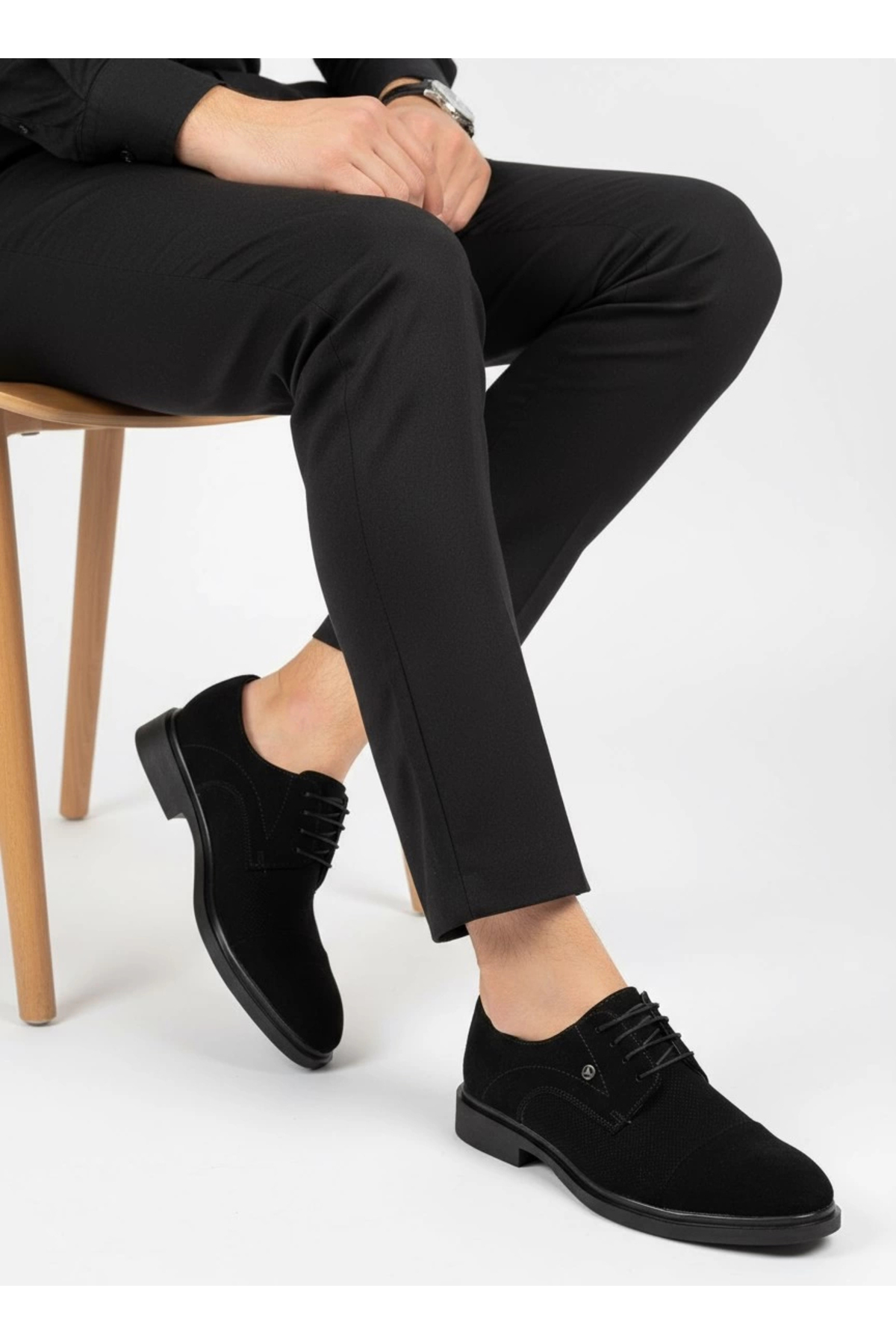 MEBADE GROUP  MEBADE VELDAN SİYAH SÜET – Siyah Erkek Klasik Ayakkabı | Mebade Premium