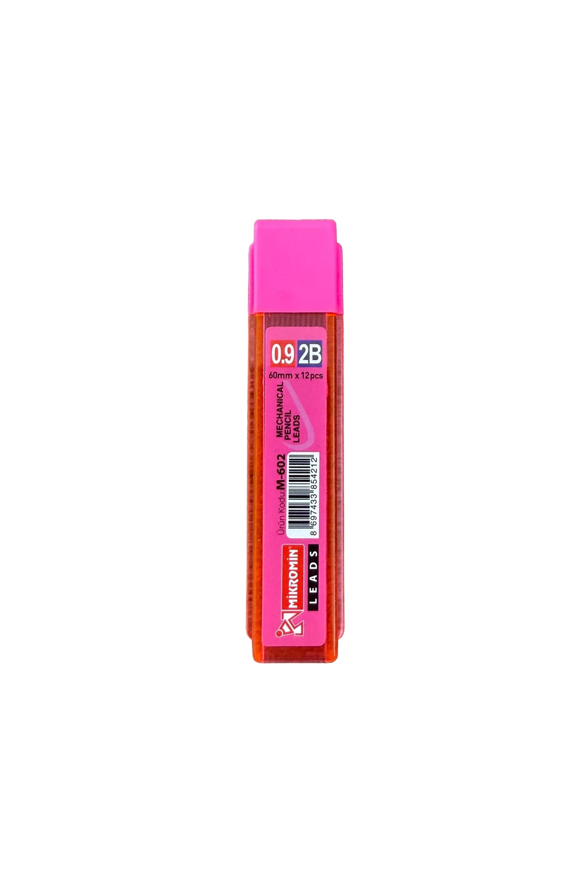 Mikro Kalem Ucu 0.9Mm Uç 2B Renkli M-602 - 12 pcs 60Mm - 1 Adet Pembe