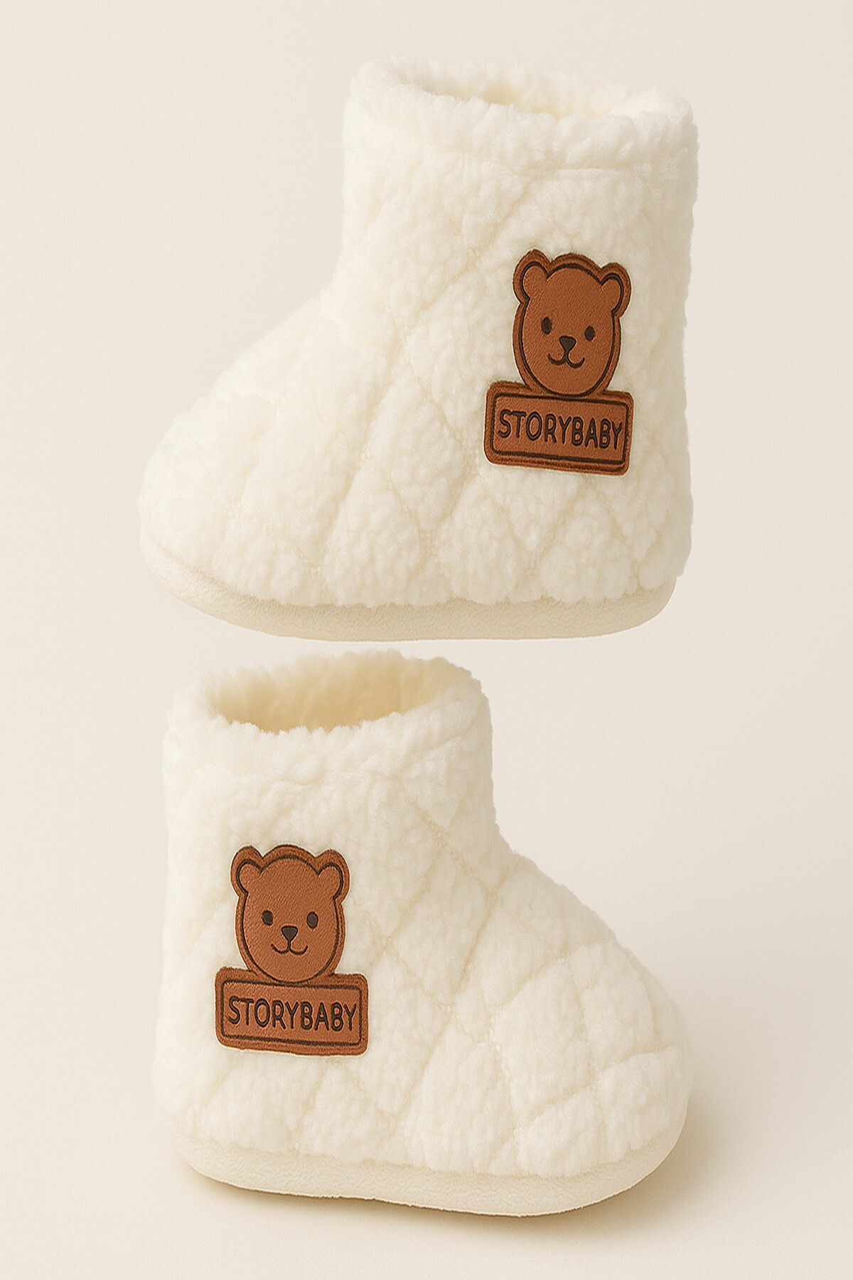 dinamik çocuk Bebek Panduf Patik Unısex Triko Welsoft Kaydırmaz Taban (Tabanölçü 12cm) Kreş Ayakkabısı 6-12ay fotoğrafı 2 (önizleme)