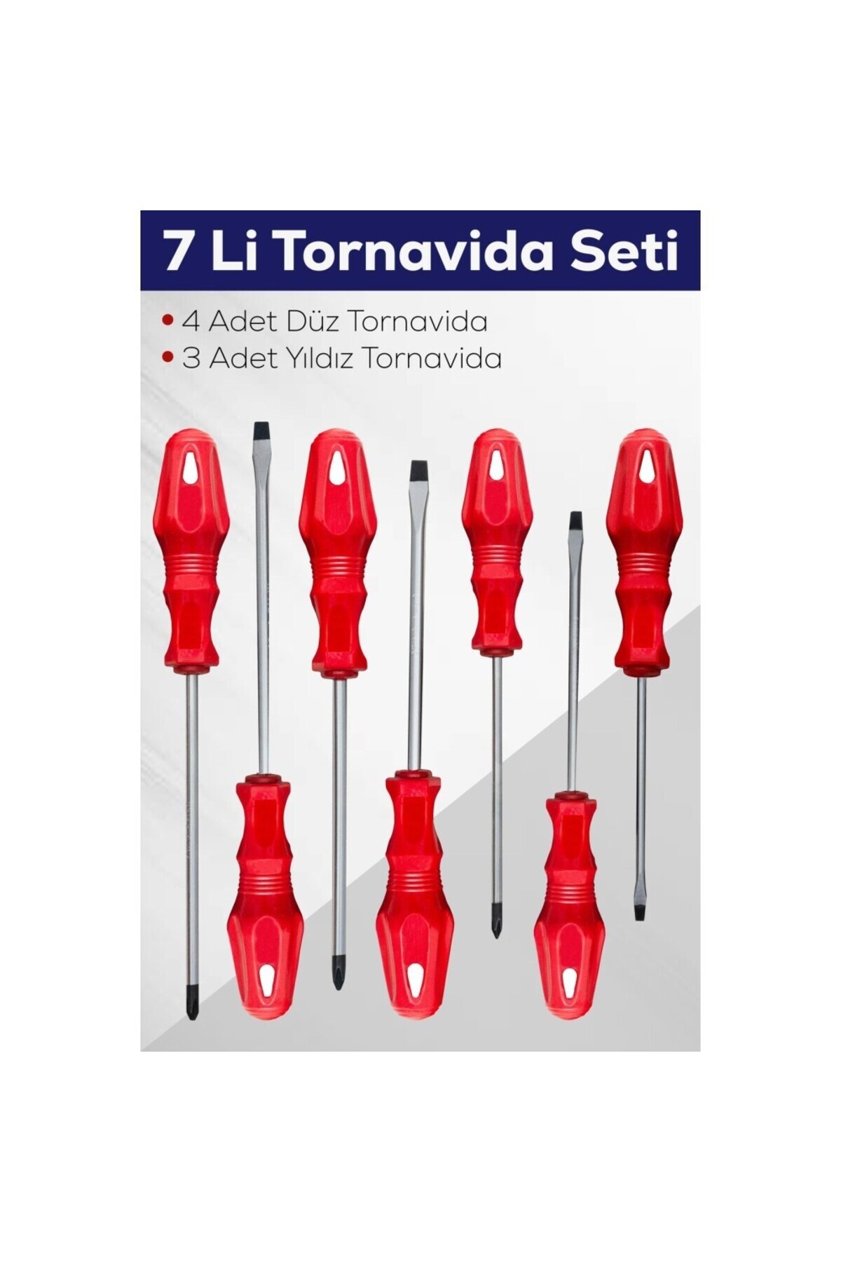 Store 7'li Tornavida Seti (4 ADET DÜZ TORNAVİDA 3 ADET YILDIZ TORNAVİDA)
