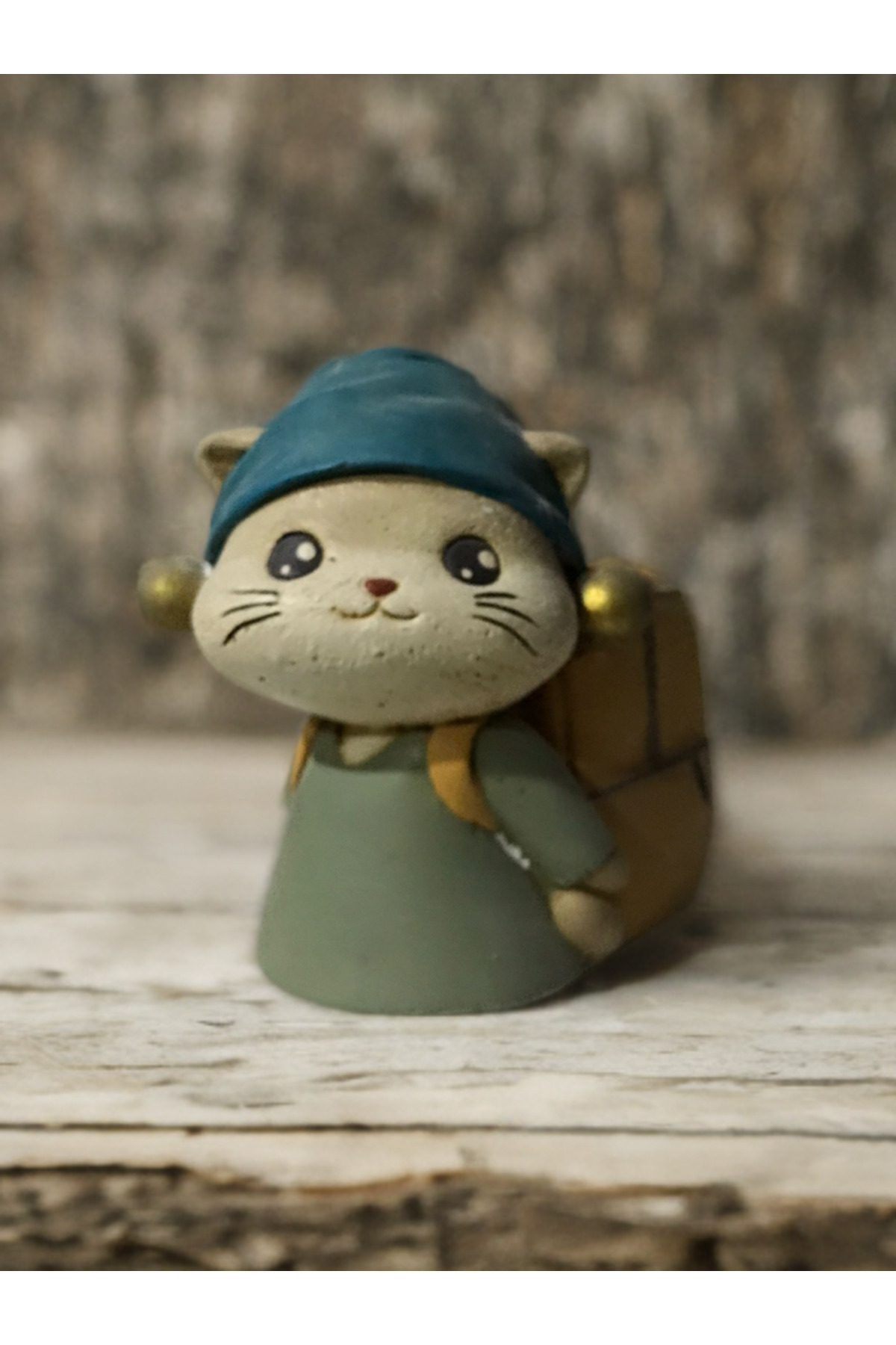 Geray Design ŞIK MASA ÜSTÜ KEDİ KALEMLİK EV VE OFİS DEKORASYON HEDİYELİK ÜRÜN BİBLO