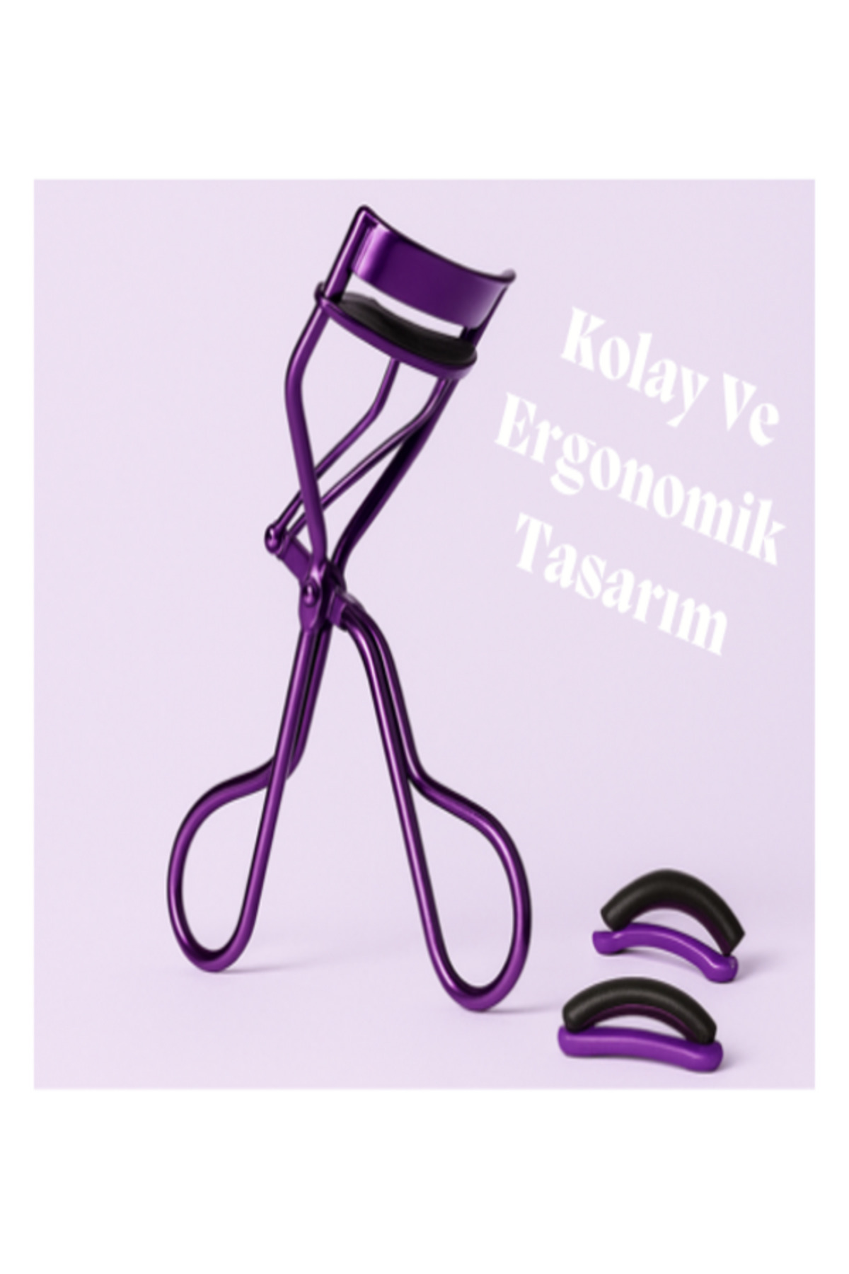 Kirpik Kıvırıcı Kirpik Makası Pro Eyelash Curler Makyaj Maskara Rimel Eyeliner Uyumlu Kirpik Kıvırma Makası — بنفش morkirpikkıvırıcı — تصویر 6 از 6