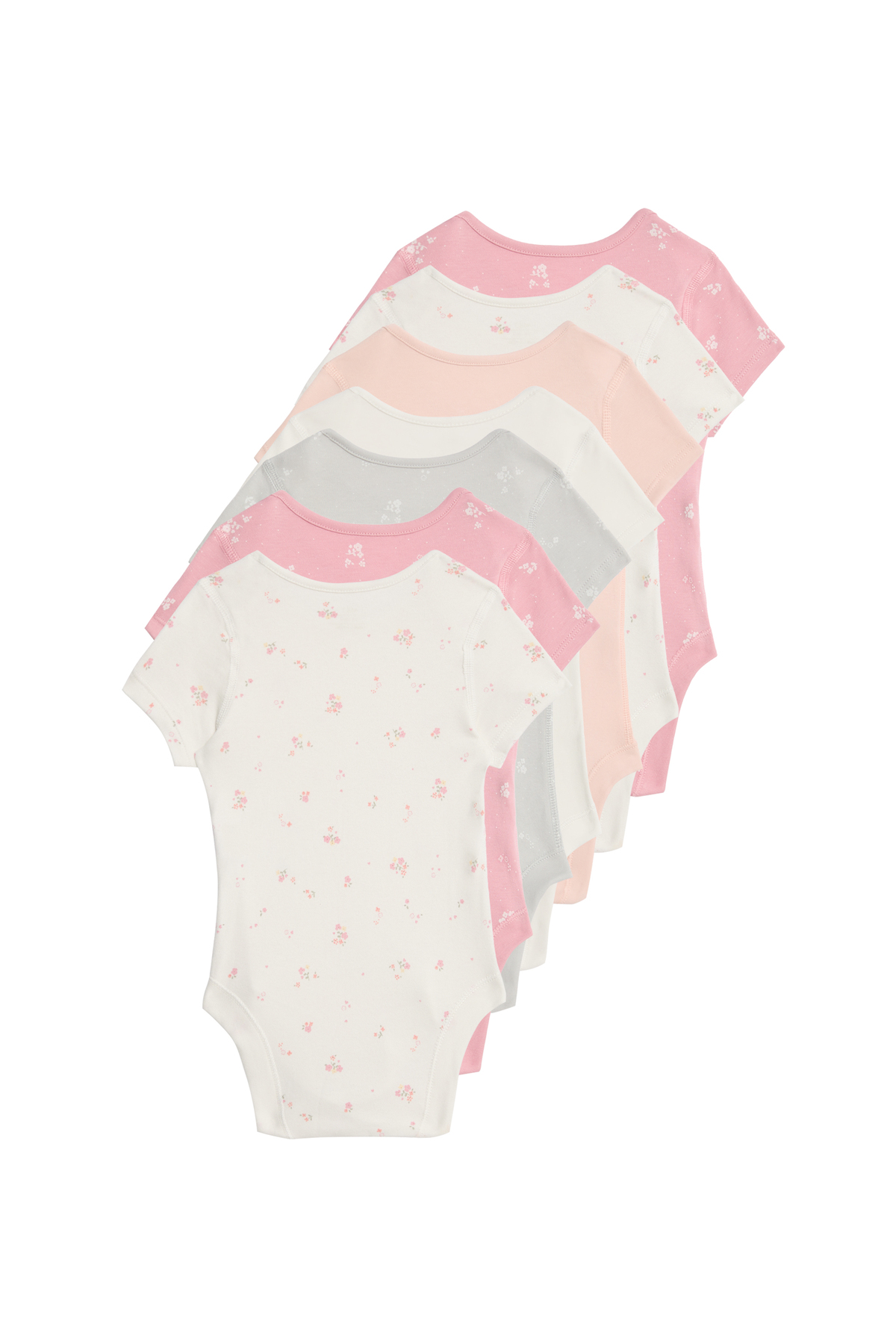 Marks & Spencer 7'li Saf Pamuklu Çiçekli Bodysuit Seti (5-3 Yaş) fotoğrafı 5 (önizleme)