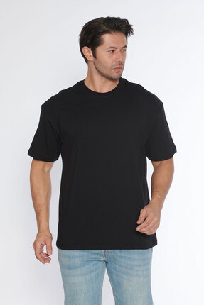 BlackHorn Black Horn Erkek Bisiklet Yaka %100 Pamuk Oversize T-Shirt