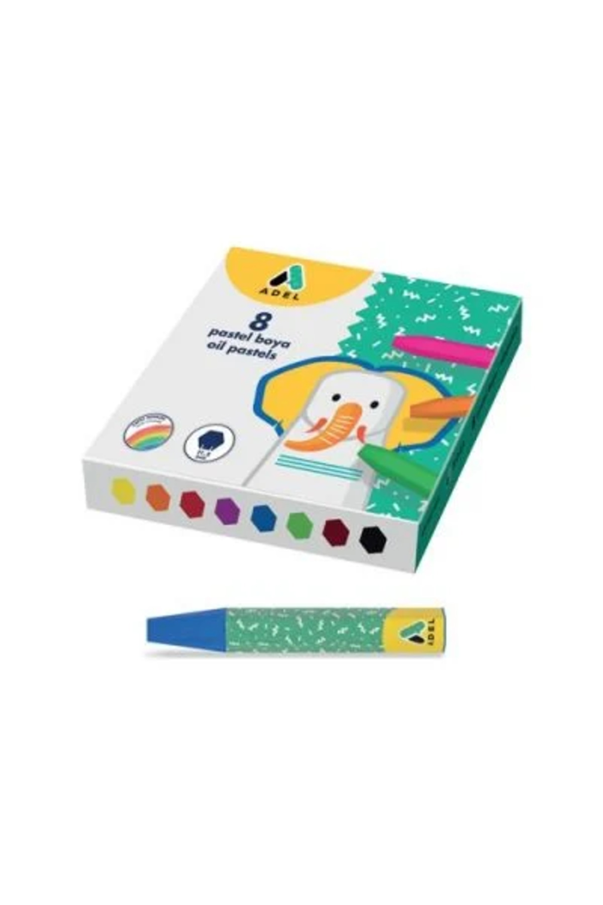 ahsun Pastel boya 8 li