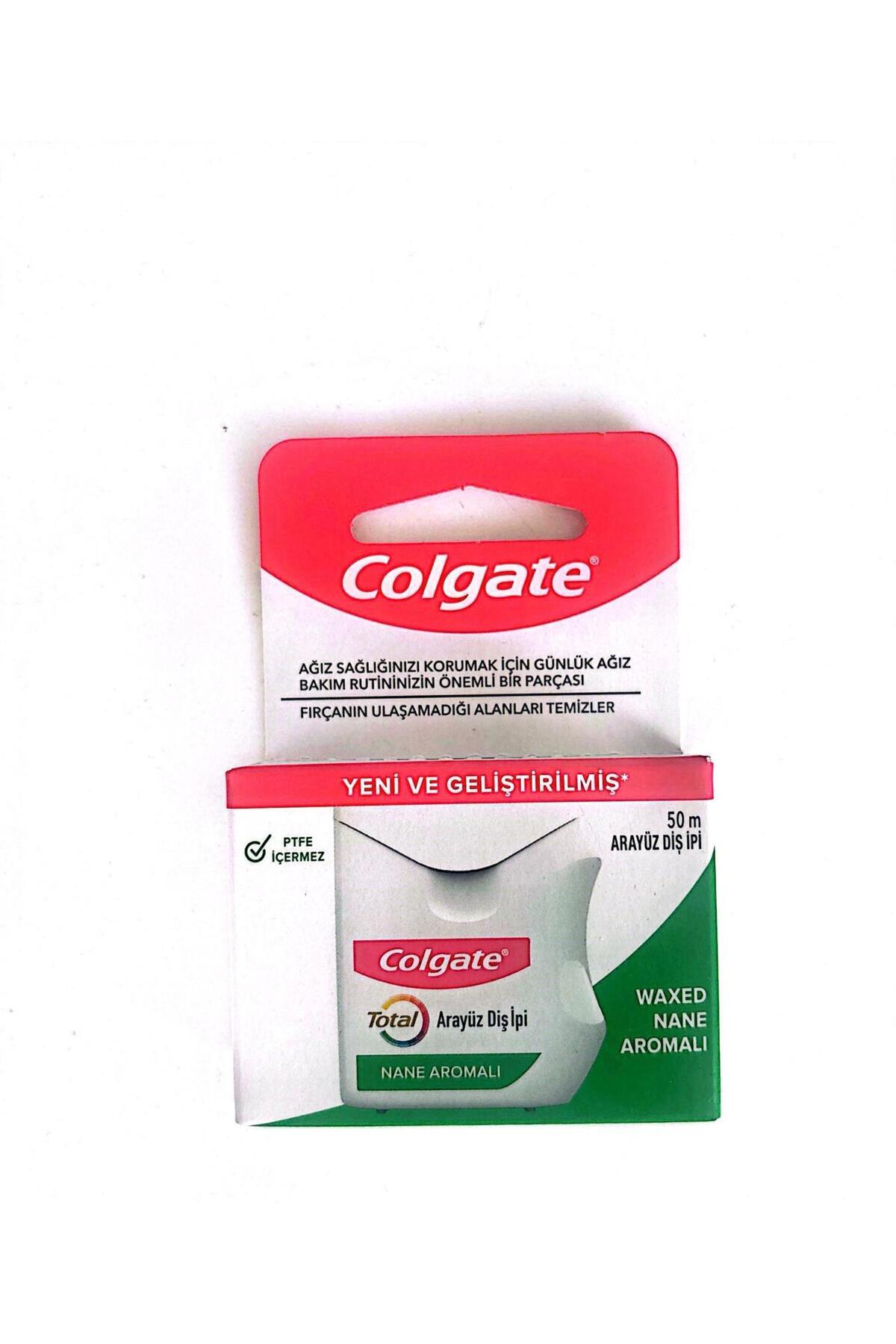 Colgate Total yeni ve geliştirilmiş Diş Eti Sağlığı Arayüz Diş Ipi nane aromalı 50 M