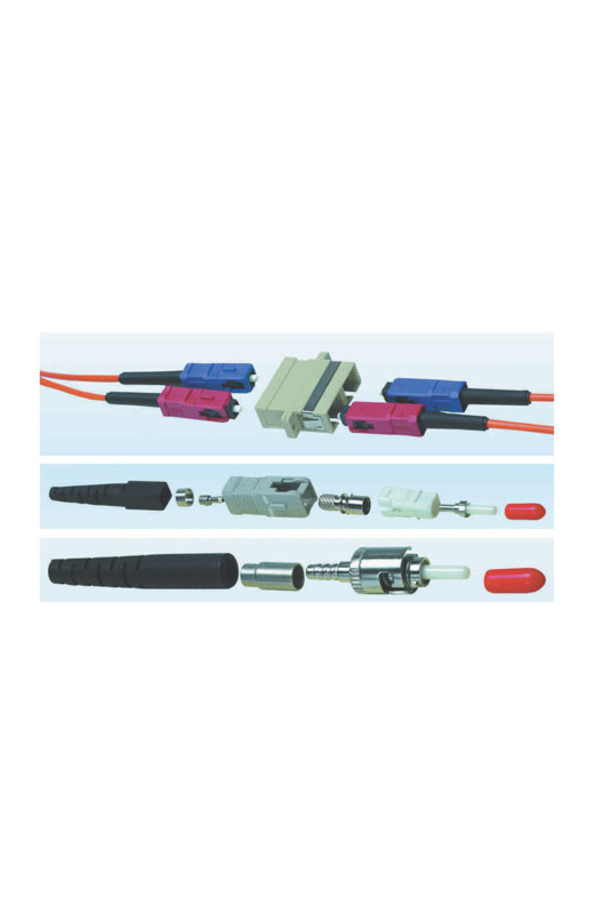 BİLGİMOLA LC Duplex SM Plastik Adaptor Mavi