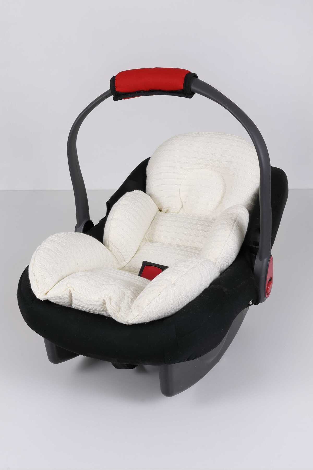 Umaybebek Puset Örtüsü, Puset Minderi, 2 Parça, Örgü pike, %100 pamuk kumaş, Seyahat arkadaşı - Bel Destekli fotoğrafı 3 (önizleme)