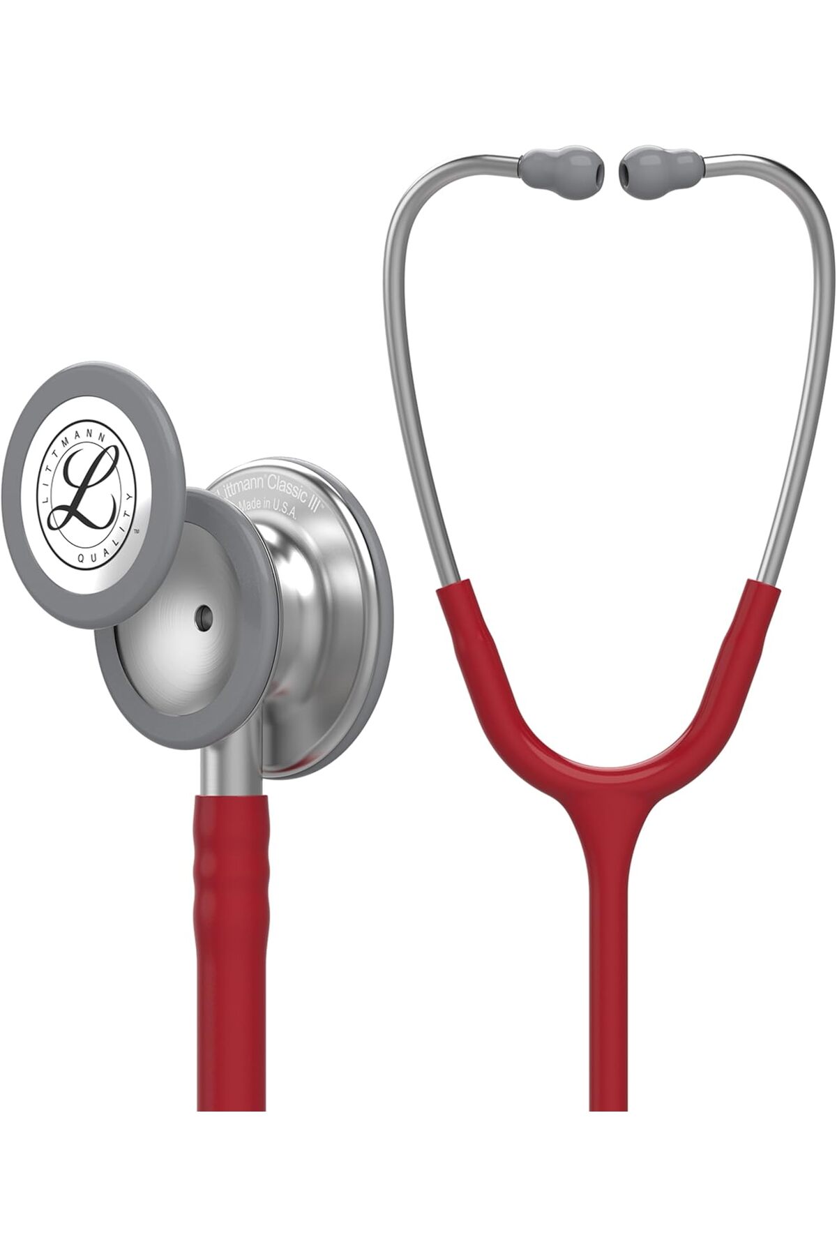 Littmann Classic III Stethoscope with Burgundy Tube and Standard Chestpiece -...