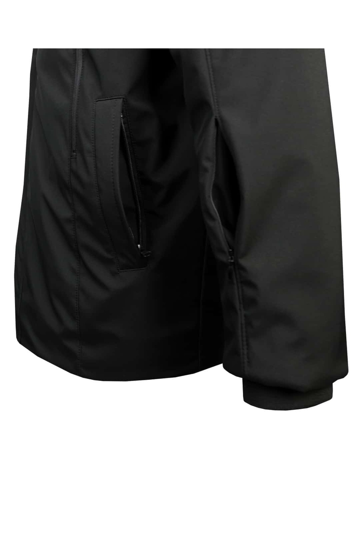 tambattal Büyük Beden Kapüşonlu Softshell Mont (Geniş Rahat Kalıp) görsel 5