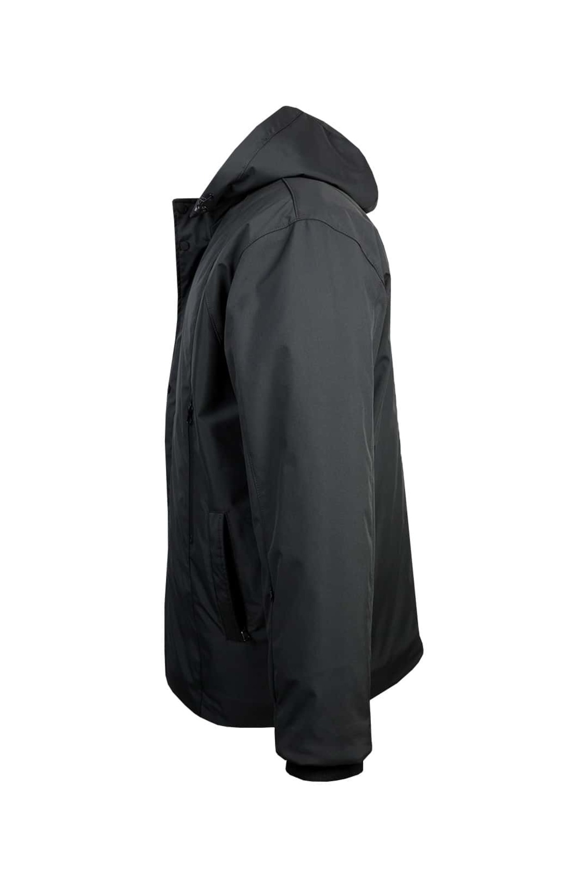 tambattal Büyük Beden Kapüşonlu Softshell Mont (Geniş Rahat Kalıp) görsel 6