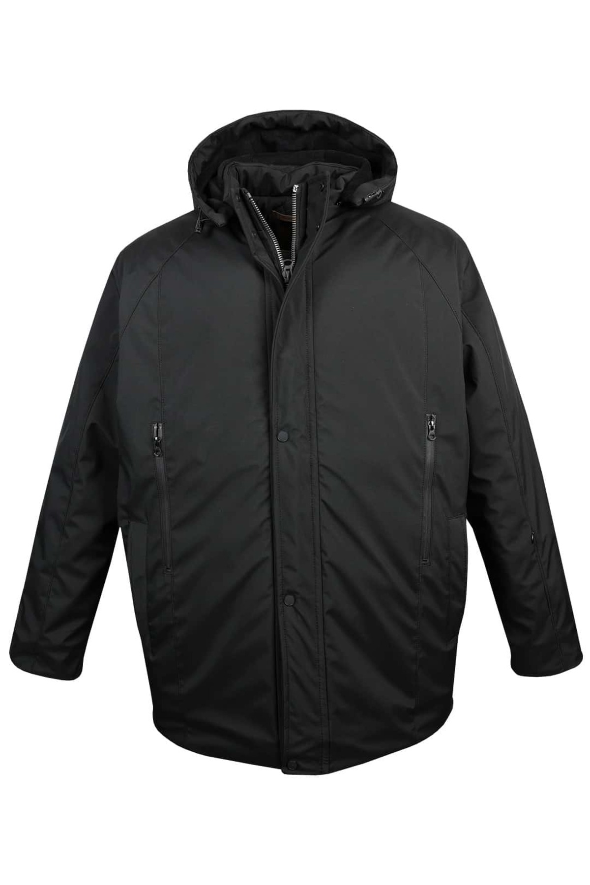 tambattal Büyük Beden Kapüşonlu Softshell Mont (Geniş Rahat Kalıp) görsel 3