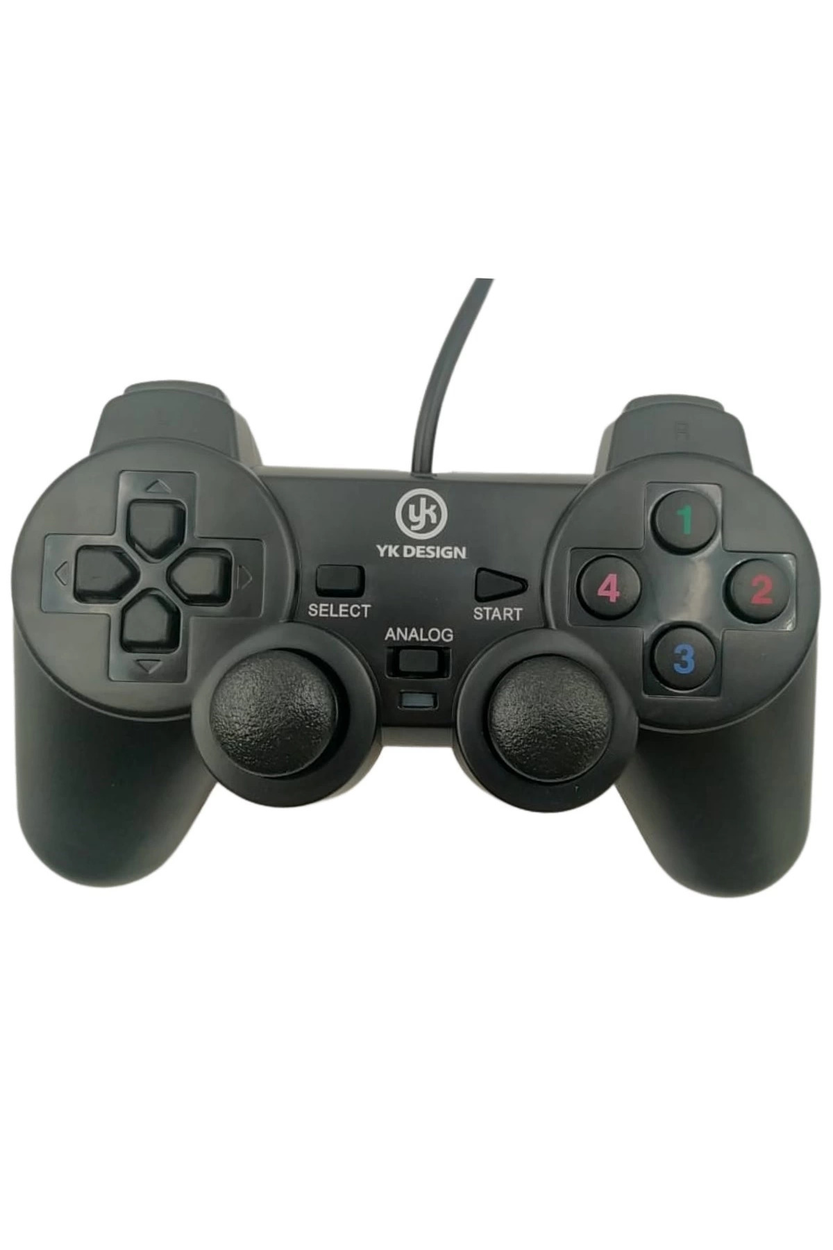 Glowify Store Çift Titreşimli Usb Kablolu Oyun Kolu Pc Uyumlu Vibration Gamepad