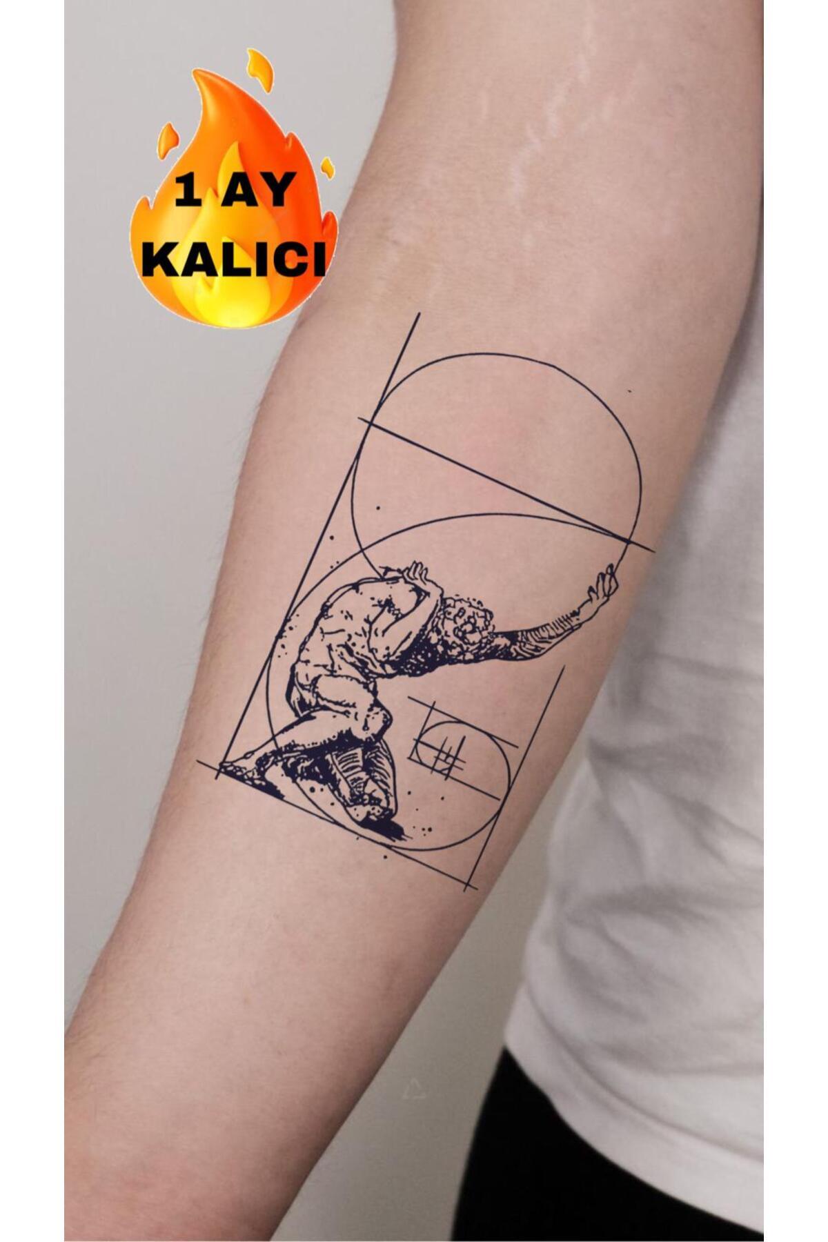 Mecit Tuhafiye 1 AY KALICI ATLAS KOL BİLEK VÜCUT İÇİN GEÇİCİ DÖVME