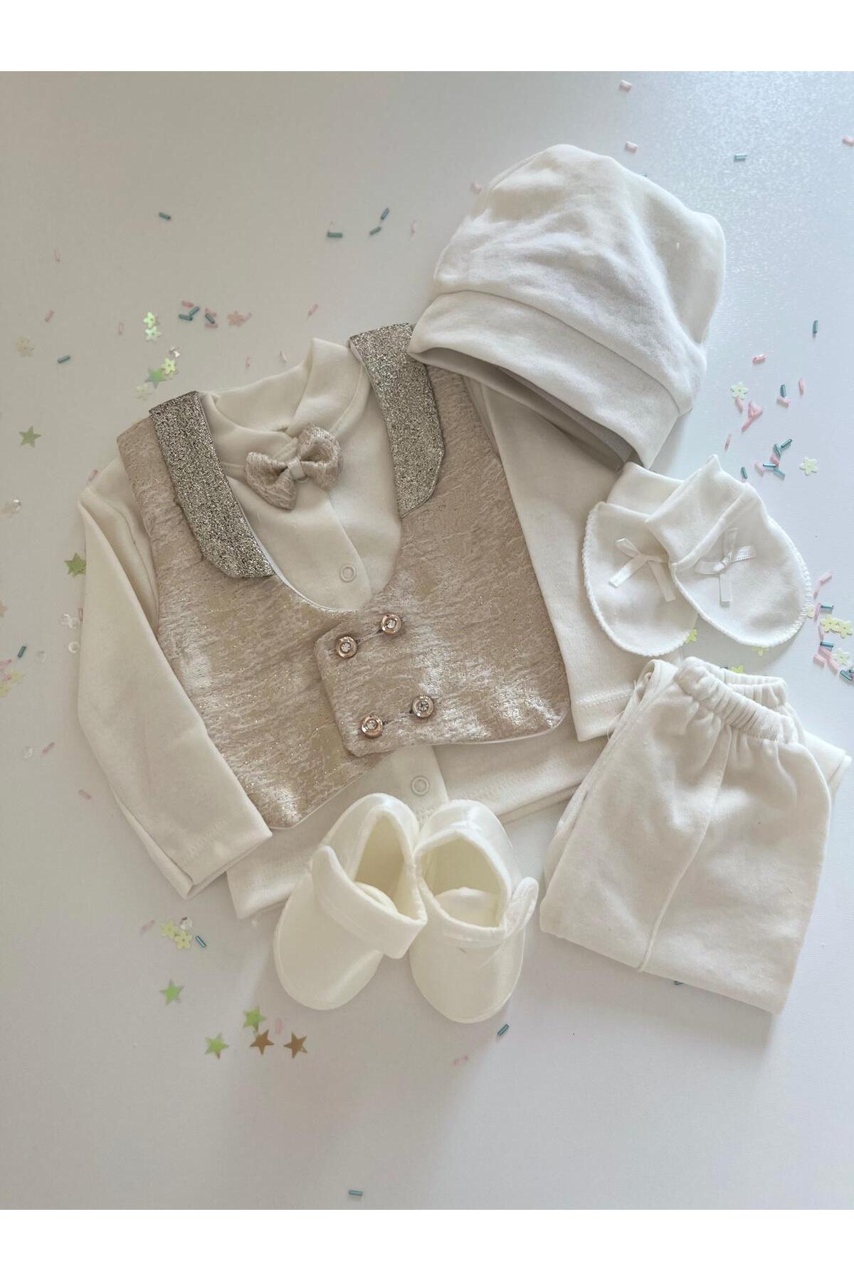 ELAGÜL Erkek Bebek Mevlüt Takımı 5'li fotoğrafı 2 (önizleme)