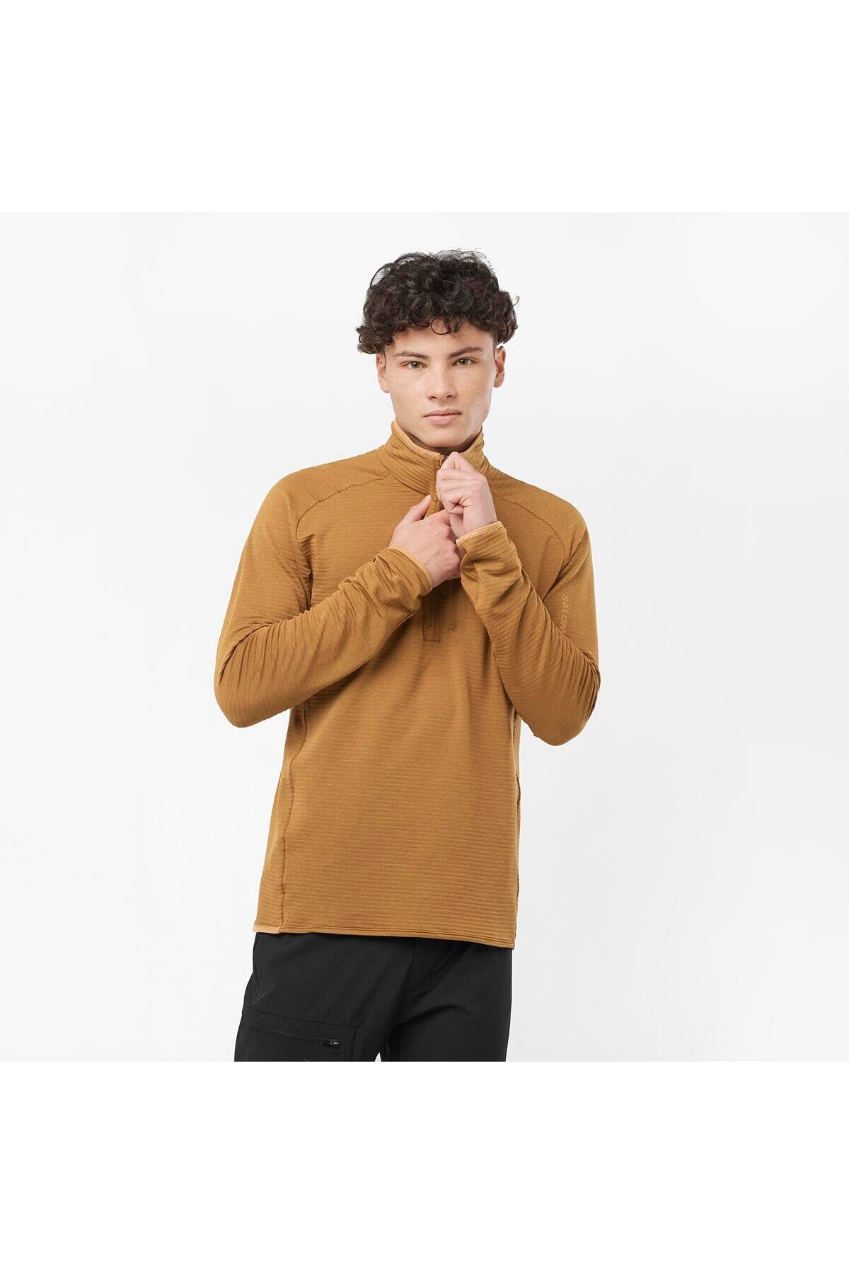 سالومون کاپشن مردانه ESSENTIAL LIGHTWARM مدل نیم زیپ و پشمی LC2112200