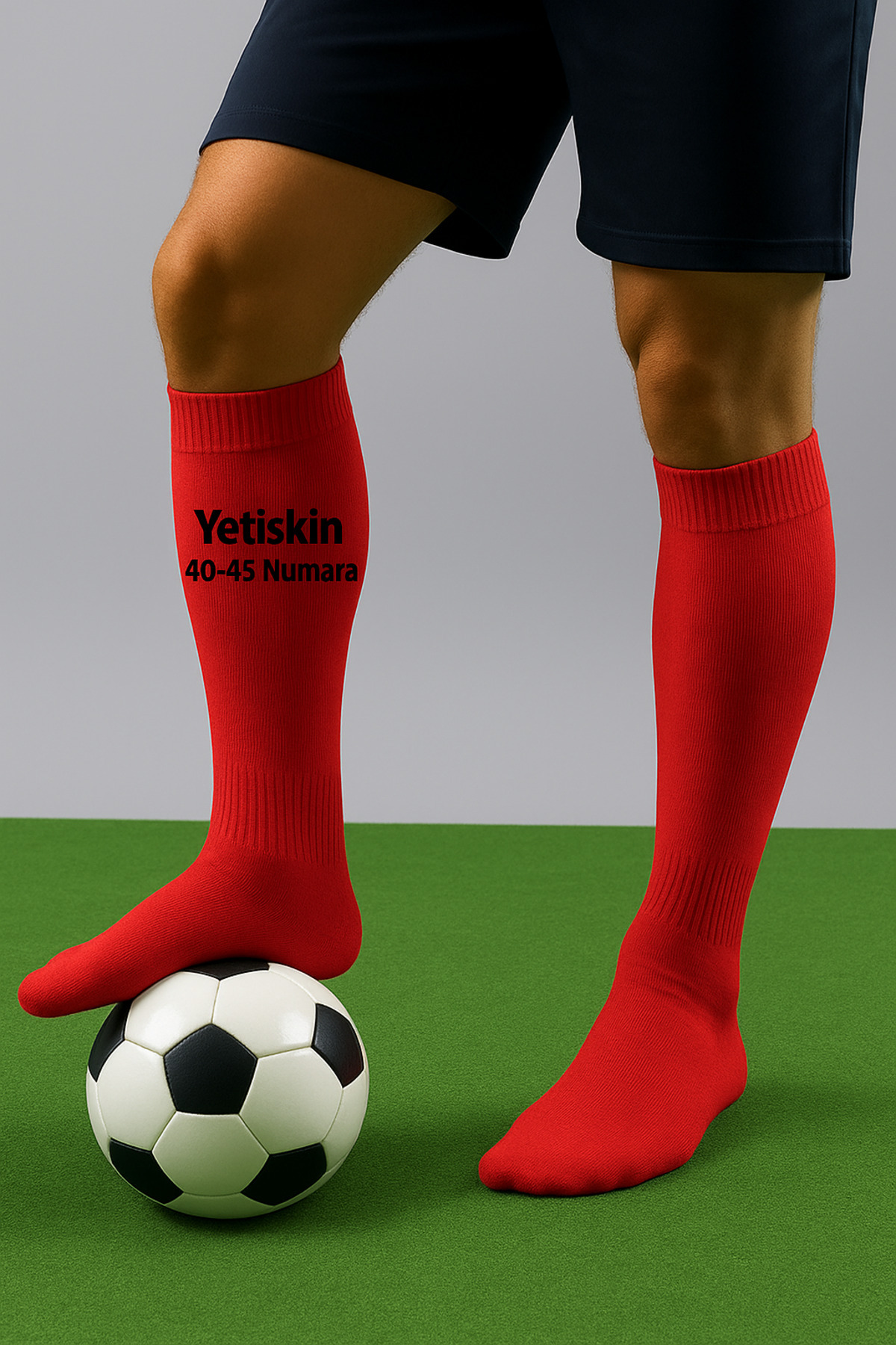 Tenax Fıt Profesyonel Yetişkin Futbol Maç Çorabı 40-45 Futbol Tozluk Halısaha Çorabı Hakem Kaleci Çorabı Konç