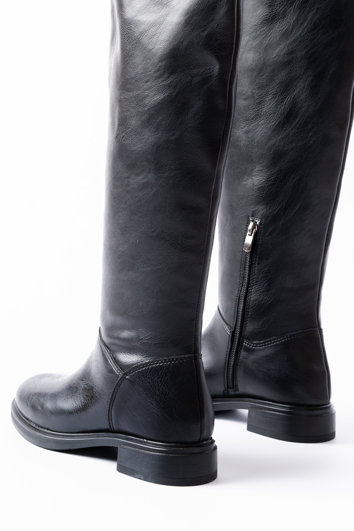 SEEM  Deva Dizüstü Katlanabilen Siyah Kadın Çizme - Görsel 5