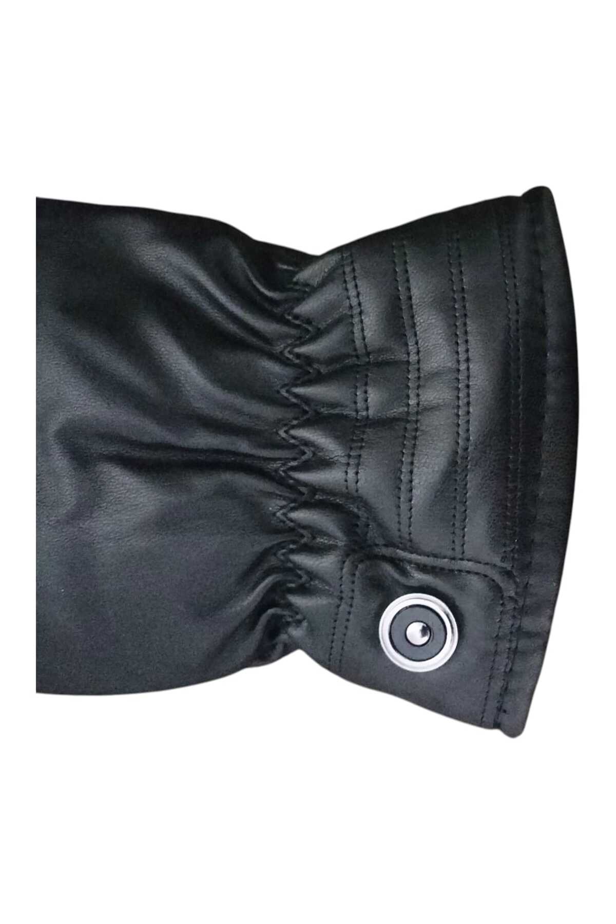 Aware Time  Erkek Deri Kalın Eldiven - Görsel 4