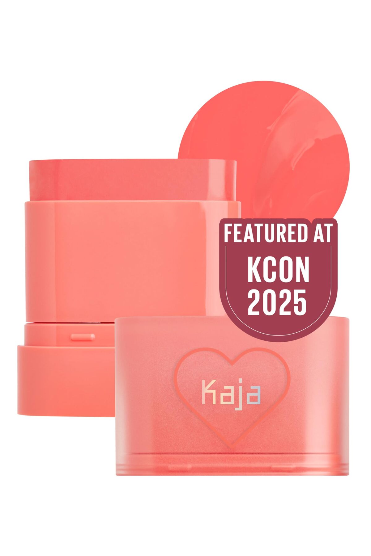 Kaja Cheek & Lip Dewy Bar 03 Peach Cobbler | Creamy Blusher & Balm Multi-Stick, 10g