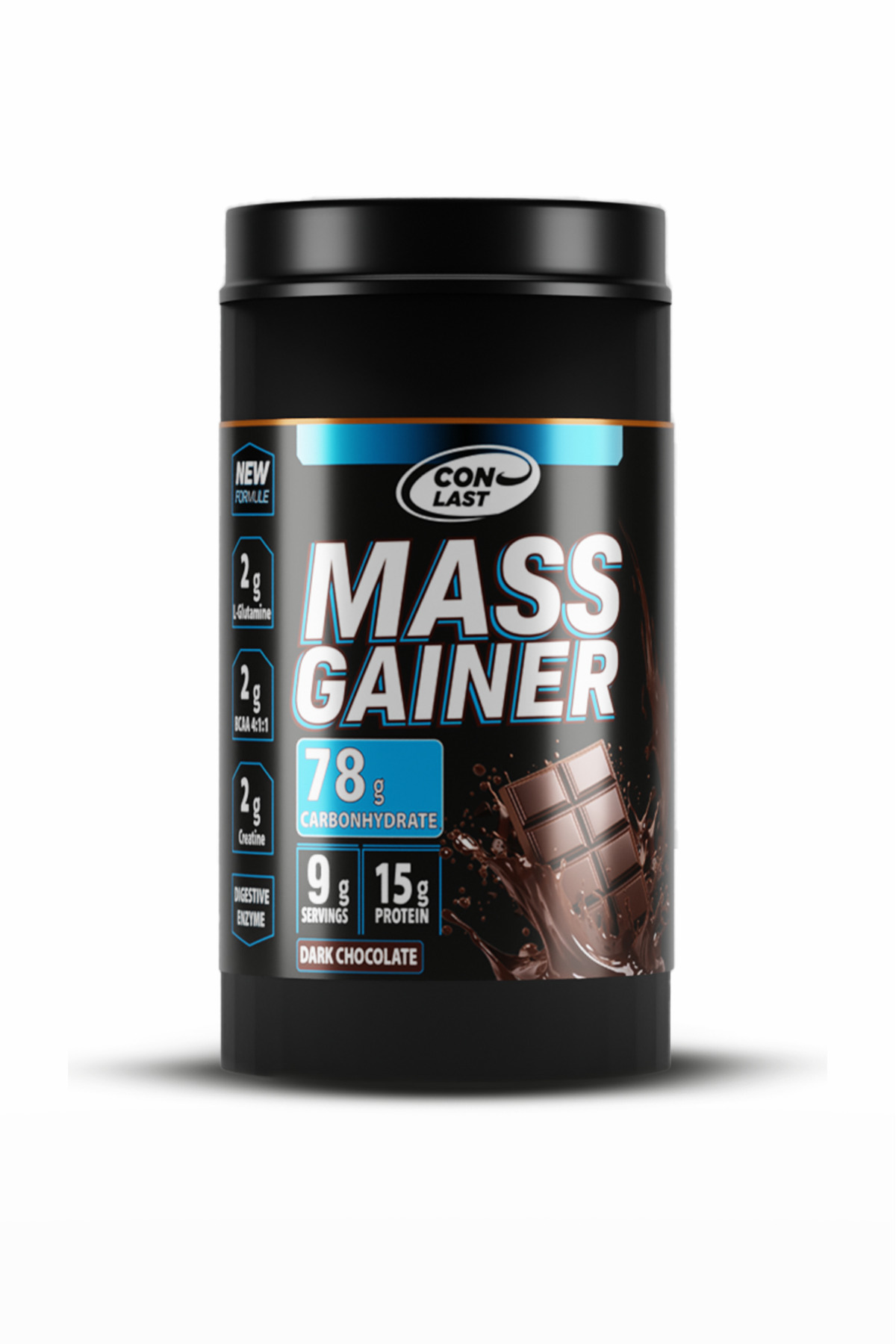 Conlast Mass Gainer Plus Vitamax 900g Kilo Almaya Yardımcı (ÇİKOLATALI ZENGİN IÇERİKLİ KARBONHİDRAT)